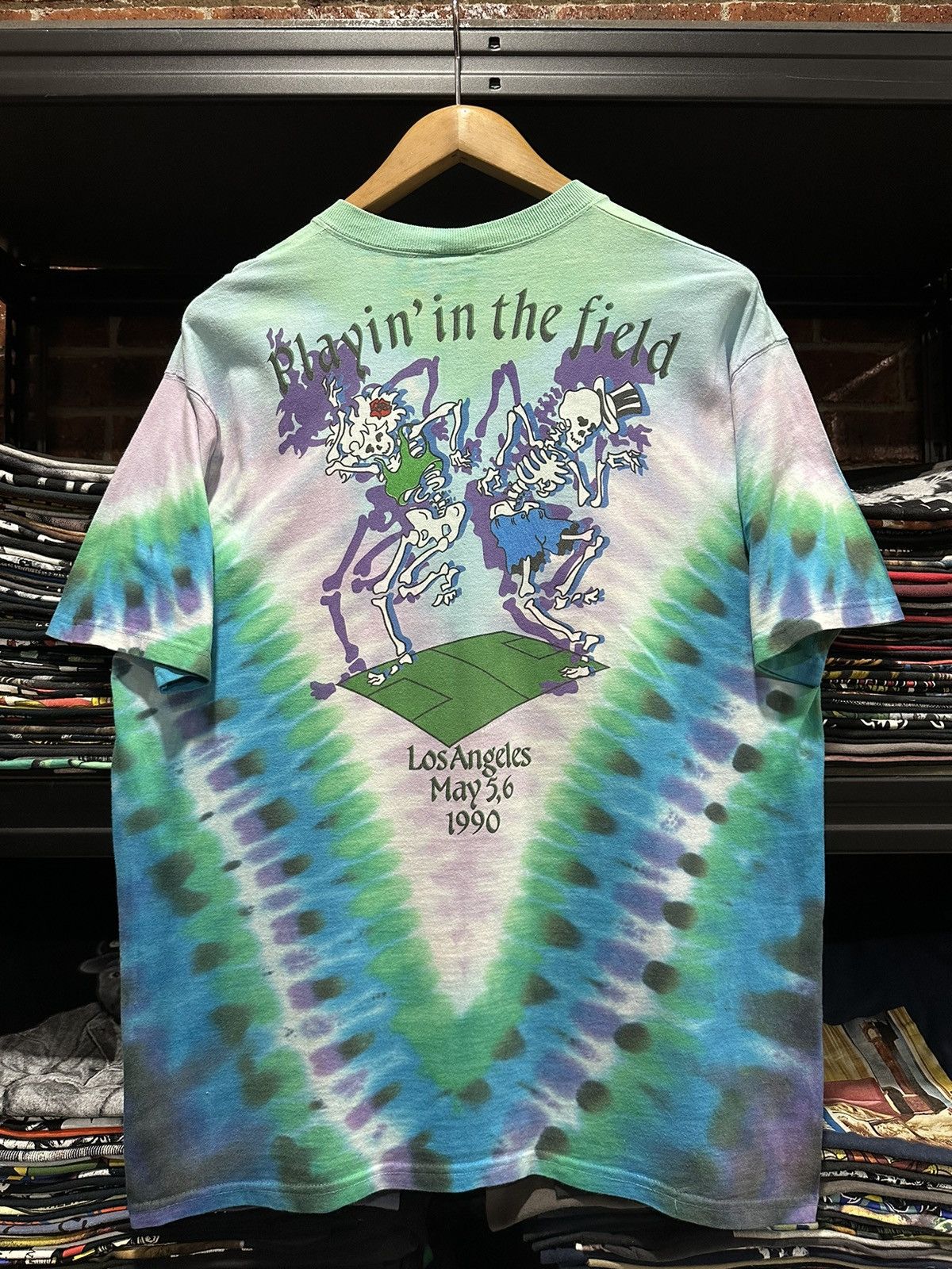 Band Tees × Liquid Blue × Vintage Vintage 90s Grateful Dead Olympic Velodrome Tee Size US L / EU 52-54 / 3 - 2 Thumbnail