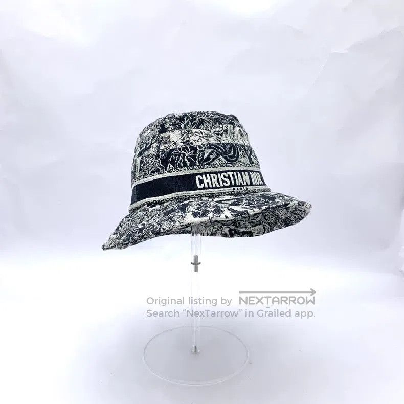 Dior Dior Size58 Colour-matched animal jungle embroidery cotton Size ONE SIZE - 3 Thumbnail
