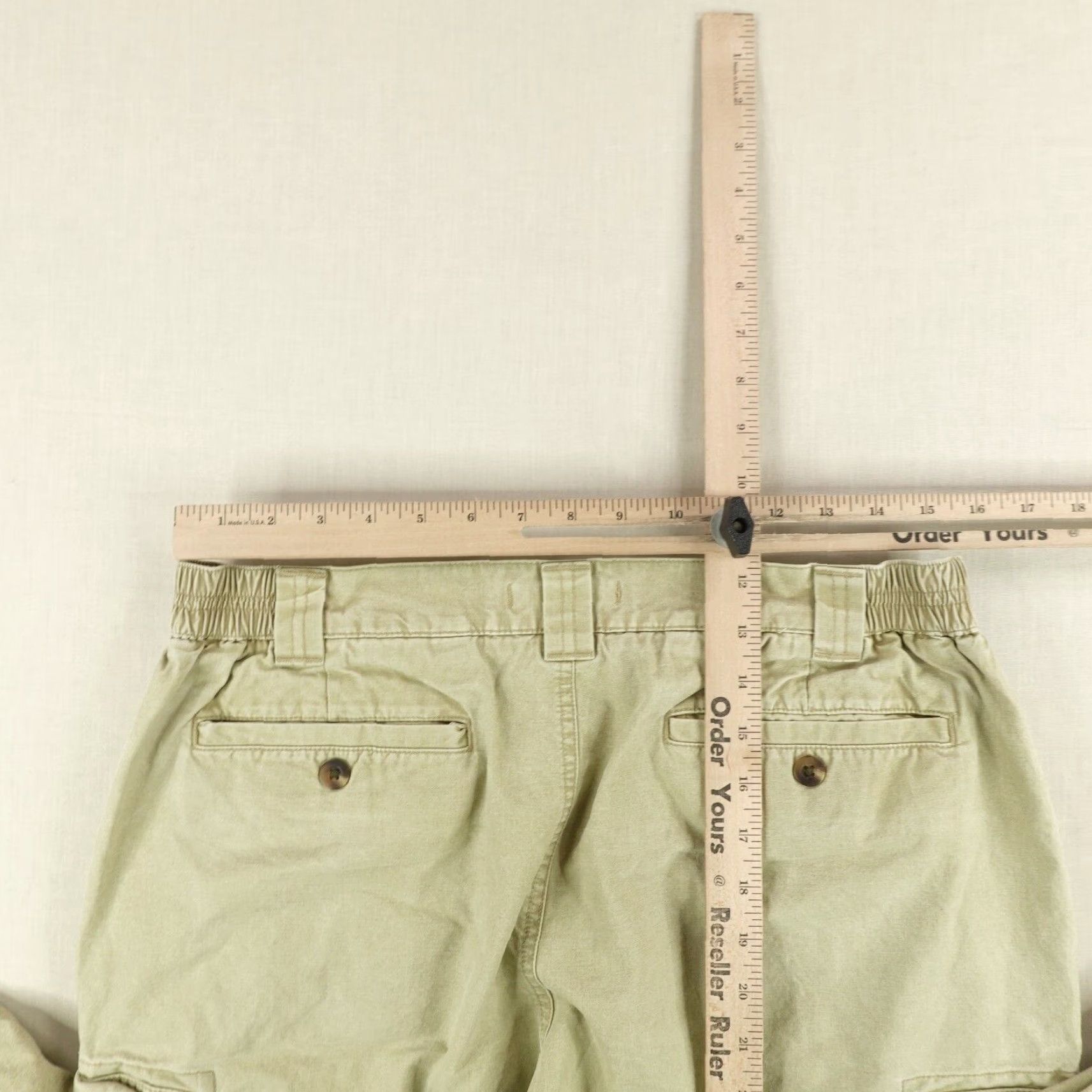 Vintage LL Bean Pants Mens 35x29 Cargo Work Tropic Weight Comfort Waist Beige Size US 35 - 7 Thumbnail