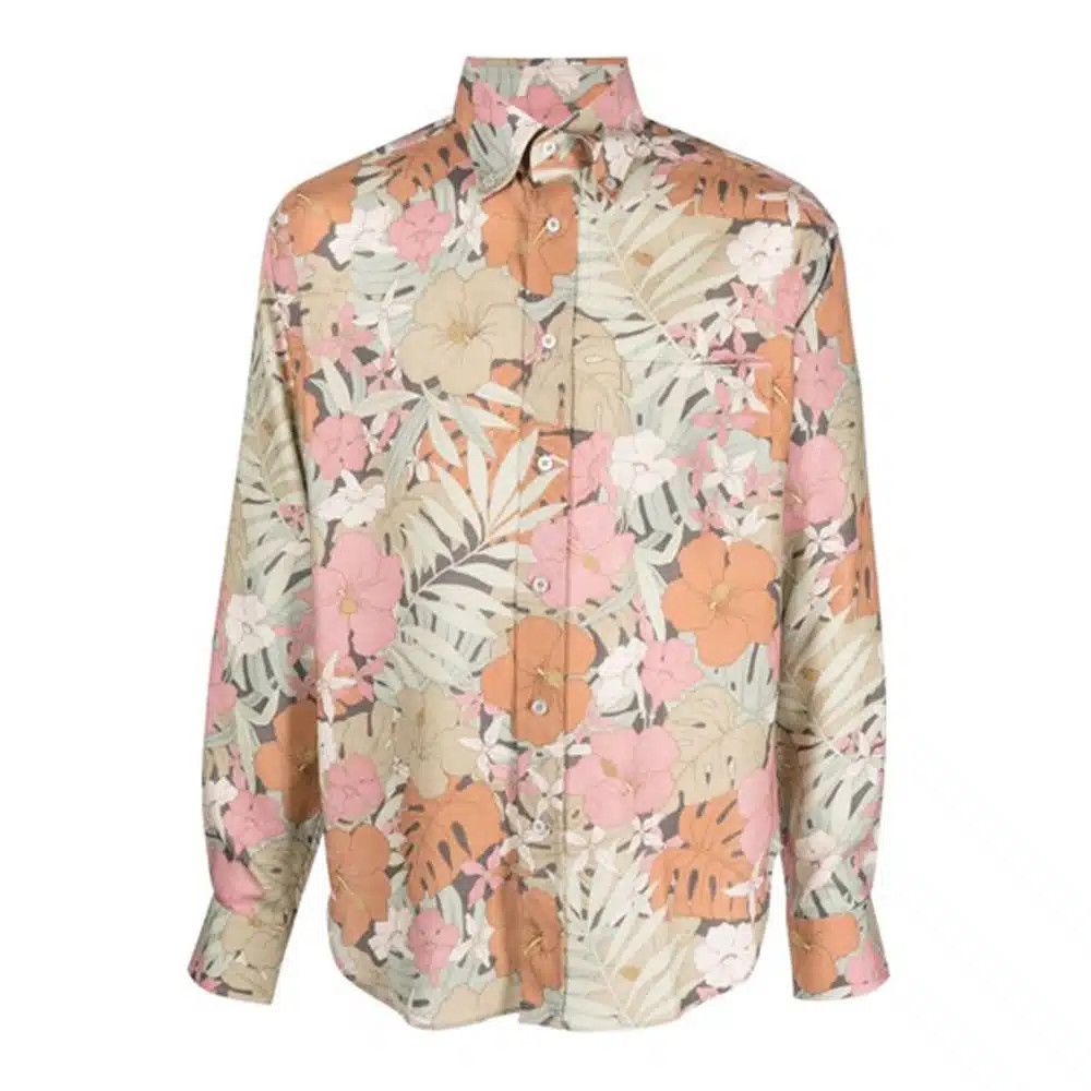 o1loc1c0825 HRO001 Lyocell Fluid Shirt in Multicolor