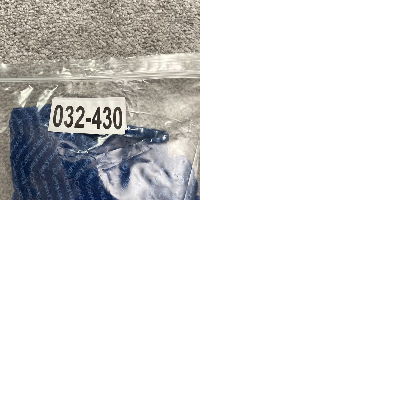 Calvin Klein Calvin Klein Pajama Pants Womens XS Blue Cotton Blend Drawstring Elastic Herringbone Sleepwear Size 26" / US 2 / IT 38 - 9 Thumbnail