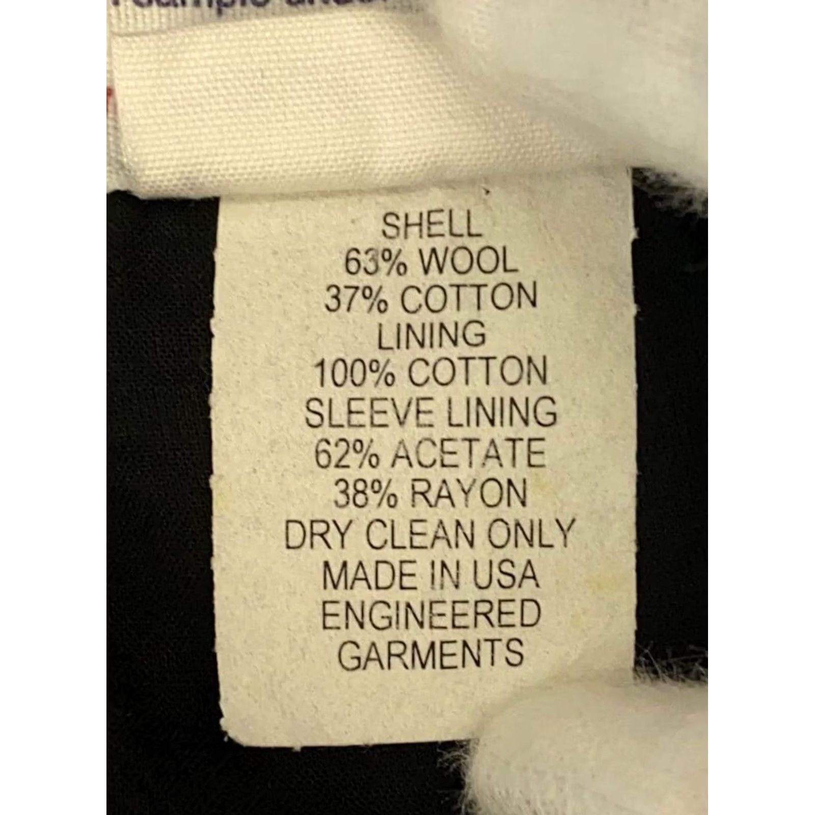 Engineered Garments Engineered Garments Jacket Wool Black Solid Size M Men's Regular Tailored Jacket Size US M / EU 48-50 / 2 - 5 Thumbnail