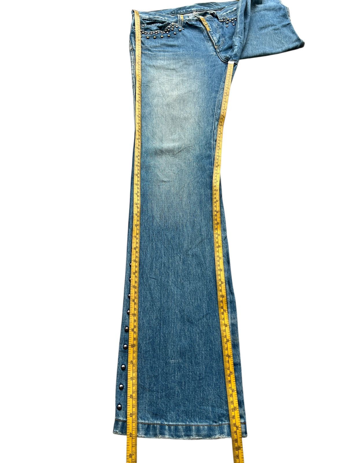 Katharine Hamnett London Vintage Katherine Studded Denim Jeans 30x33 Size 30" / US 8 / IT 44 - 10 Thumbnail