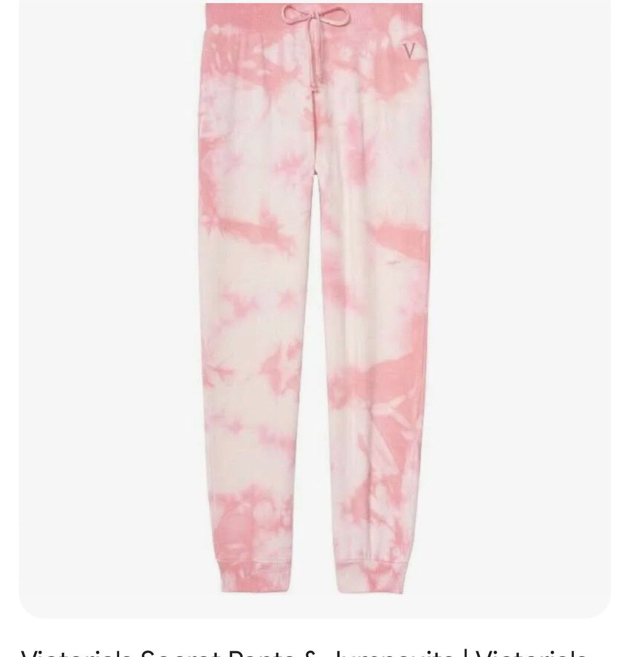 Victoria's Secret NWOT Victoria’s Secret PINK Modal Jogger Pink Tie-Dye Size L Size 34" / US 12 / IT 48 - 1 Thumbnail