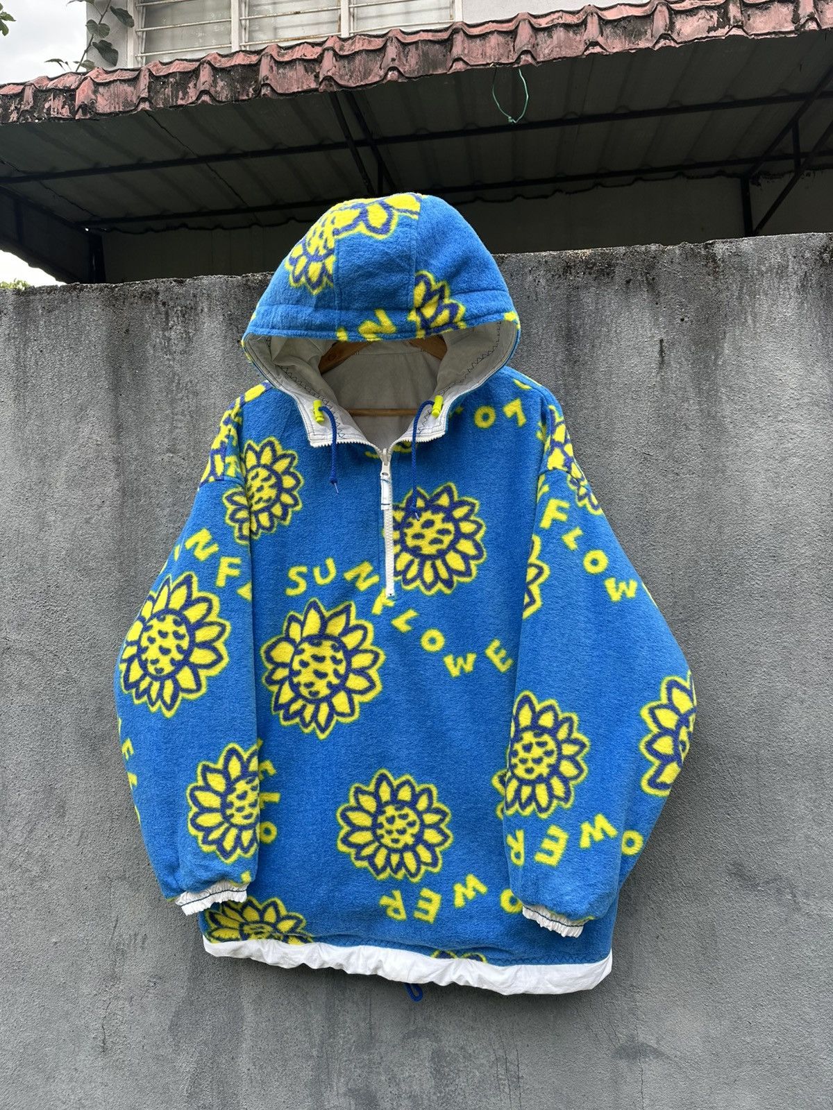 Ellesse 👹Ellese Reversible Sun Flower Pullover Jacket Size US XL / EU 56 / 4 - 3 Thumbnail