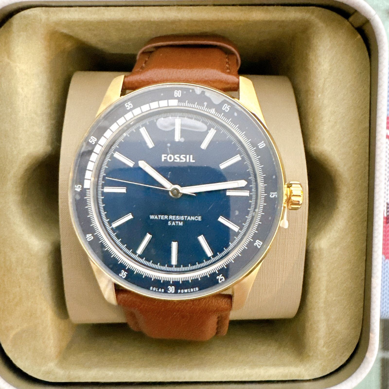 Fossil Fossil BQ2665 Sullivan Solar-Powered Brown Leather Watch Size ONE SIZE - 2 Thumbnail