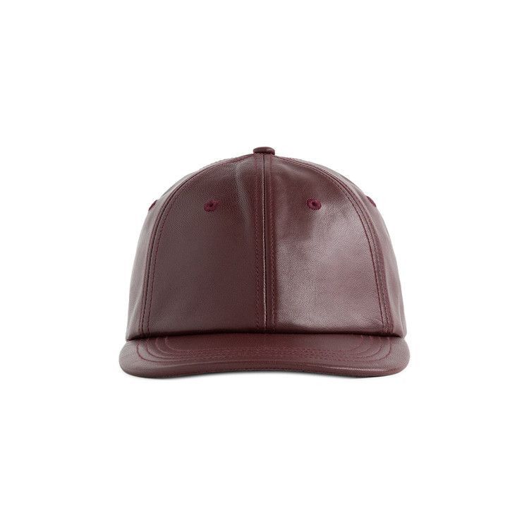 Aime Leon Dore o1mle0925 Size: OS / Leather Baseball Hat / Cap in Burgundy Size ONE SIZE - 1 Thumbnail