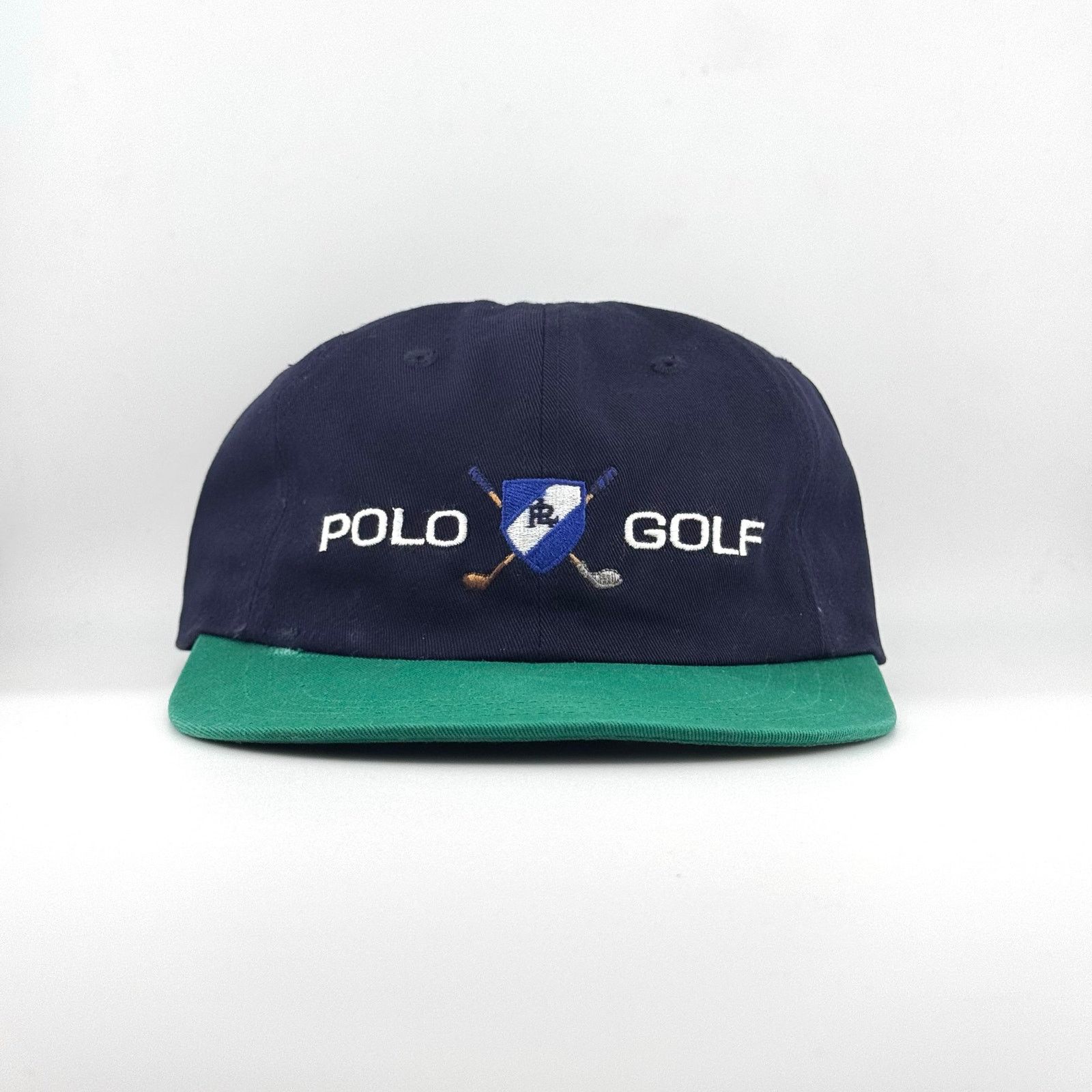 Polo Ralph Lauren NWT VTG 90s Polo Golf Ralph Lauren Golfing Shield Crest Hat Size ONE SIZE - 1 Thumbnail