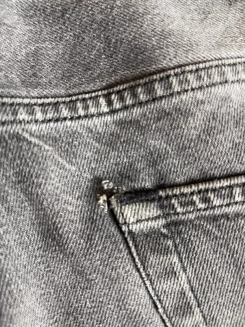 Our Legacy our legacy Grey and black natural washed old micro-conical Size US 34 / EU 50 - 5 Thumbnail