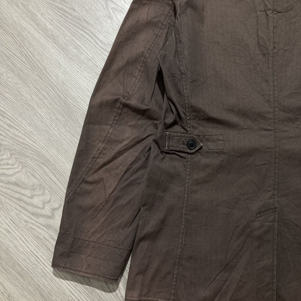 Michel Klein Vintage Michel Klein Homme Paris Coated Jacket Brown Luxury Size US L / EU 52-54 / 3 - 16 Thumbnail