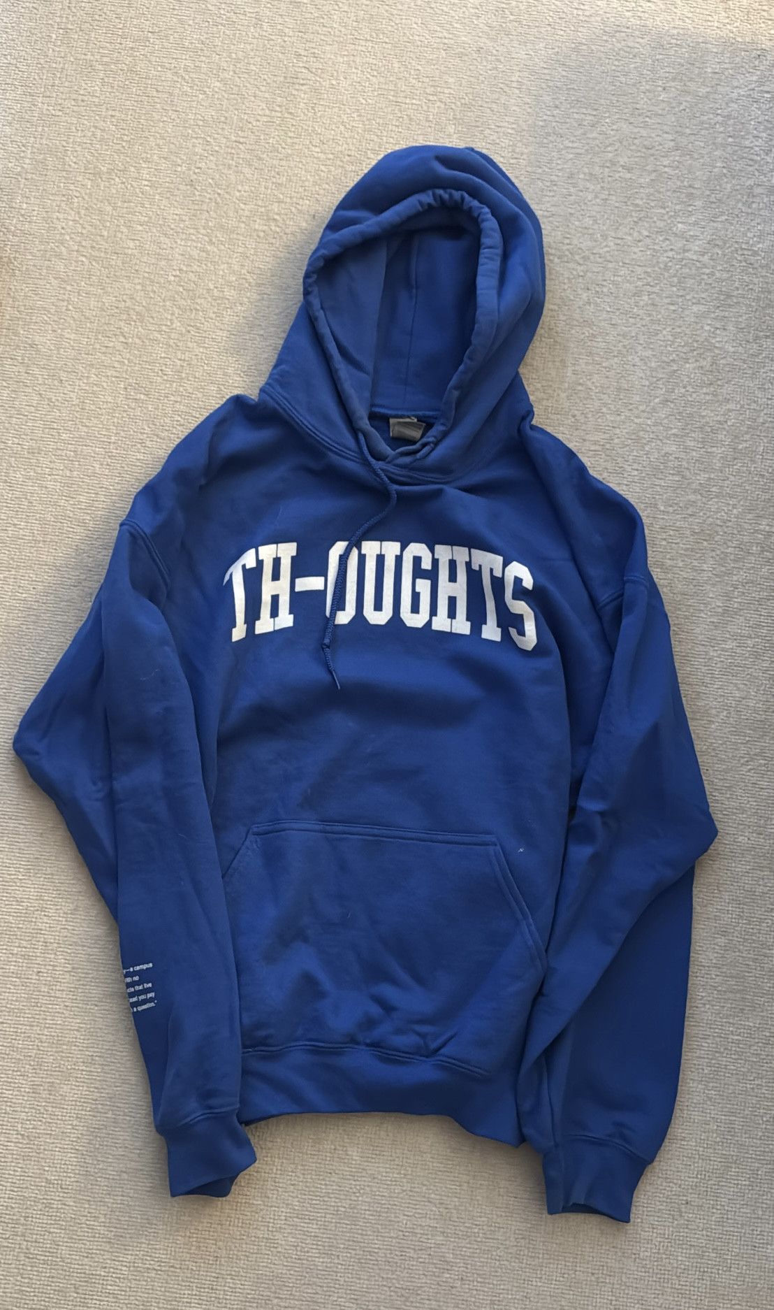 Benjamin Edgar thoughts hoodie blue size large Size US L / EU 52-54 / 3 - 1 Thumbnail