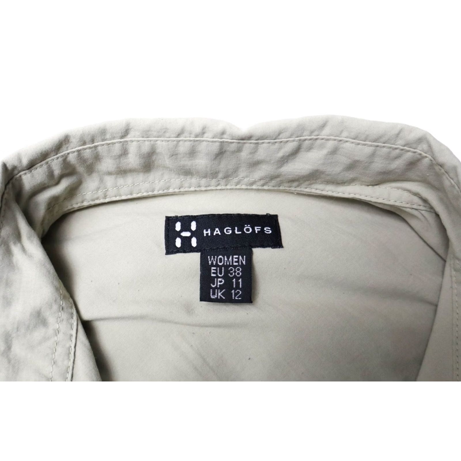 Vintage HAGLOFS Climatic Shirt Women's UK 12 Button Up Spread Collar Zip Pocket Size XL / US 12-14 / IT 48-50 - 7 Thumbnail