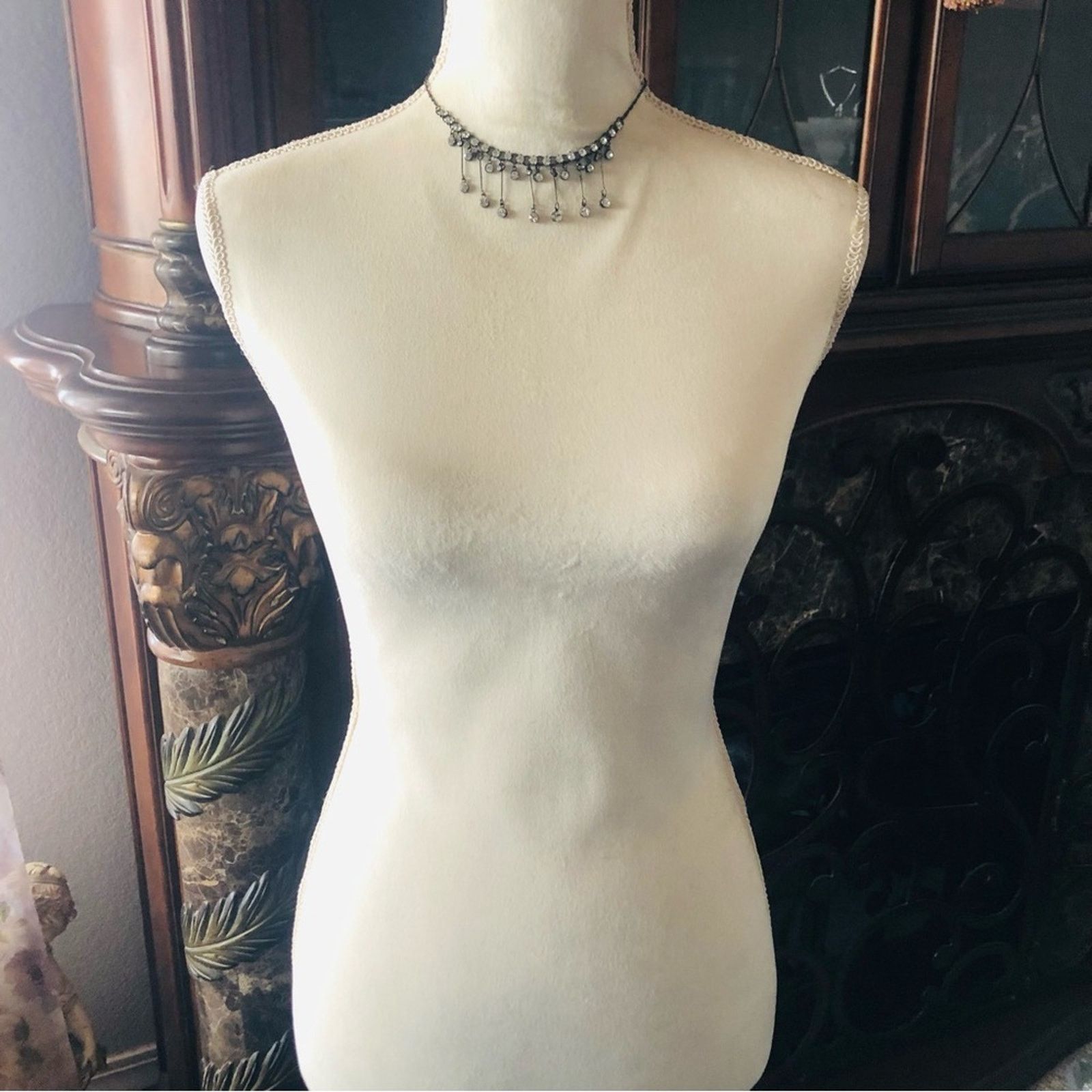 Vintage Vintage 90s elegant dangle clear stone chrome necklace Size ONE SIZE - 5 Thumbnail