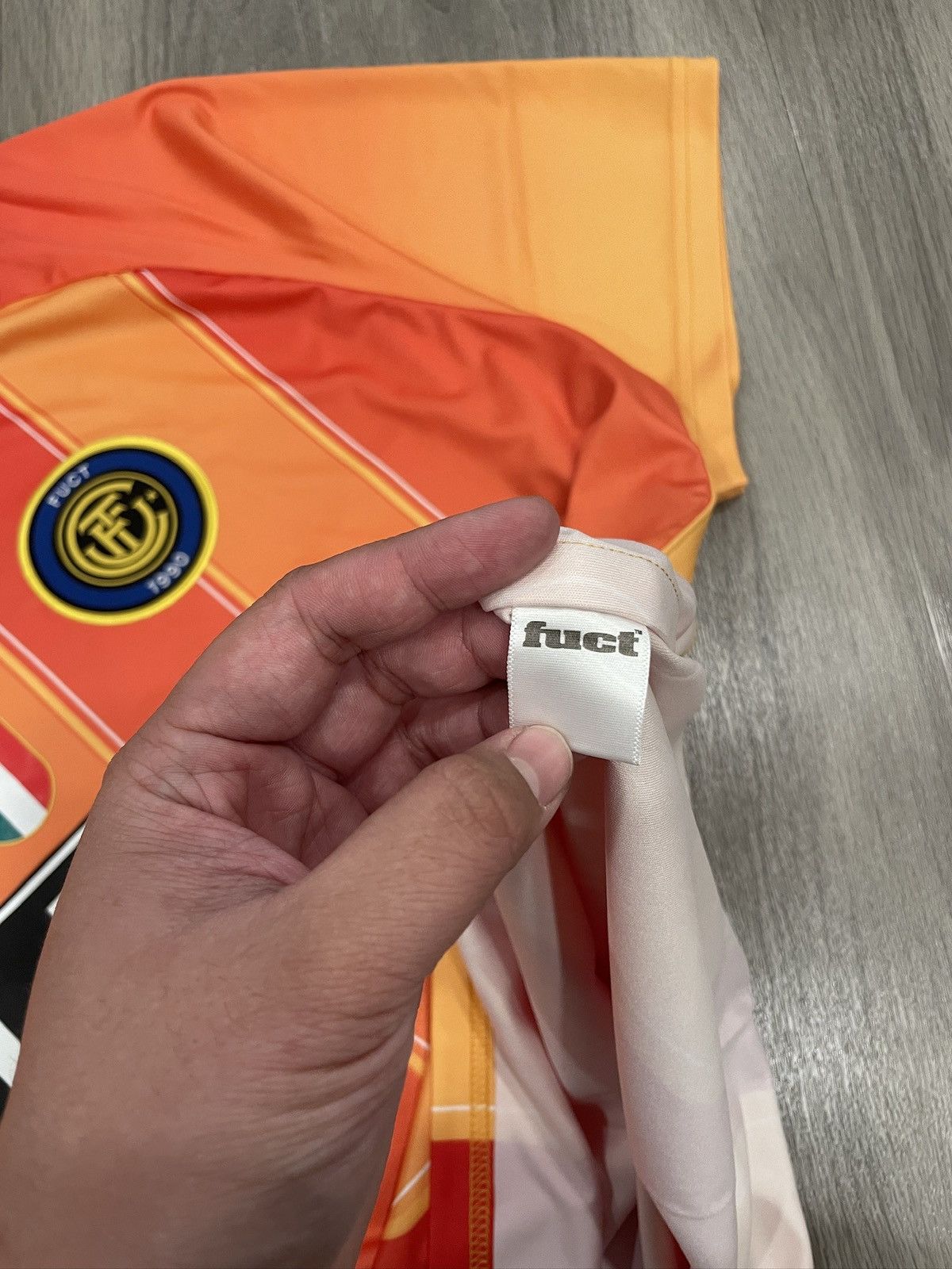 FUCT Fuct orange soccer jersey Size US XL / EU 56 / 4 - 4 Thumbnail