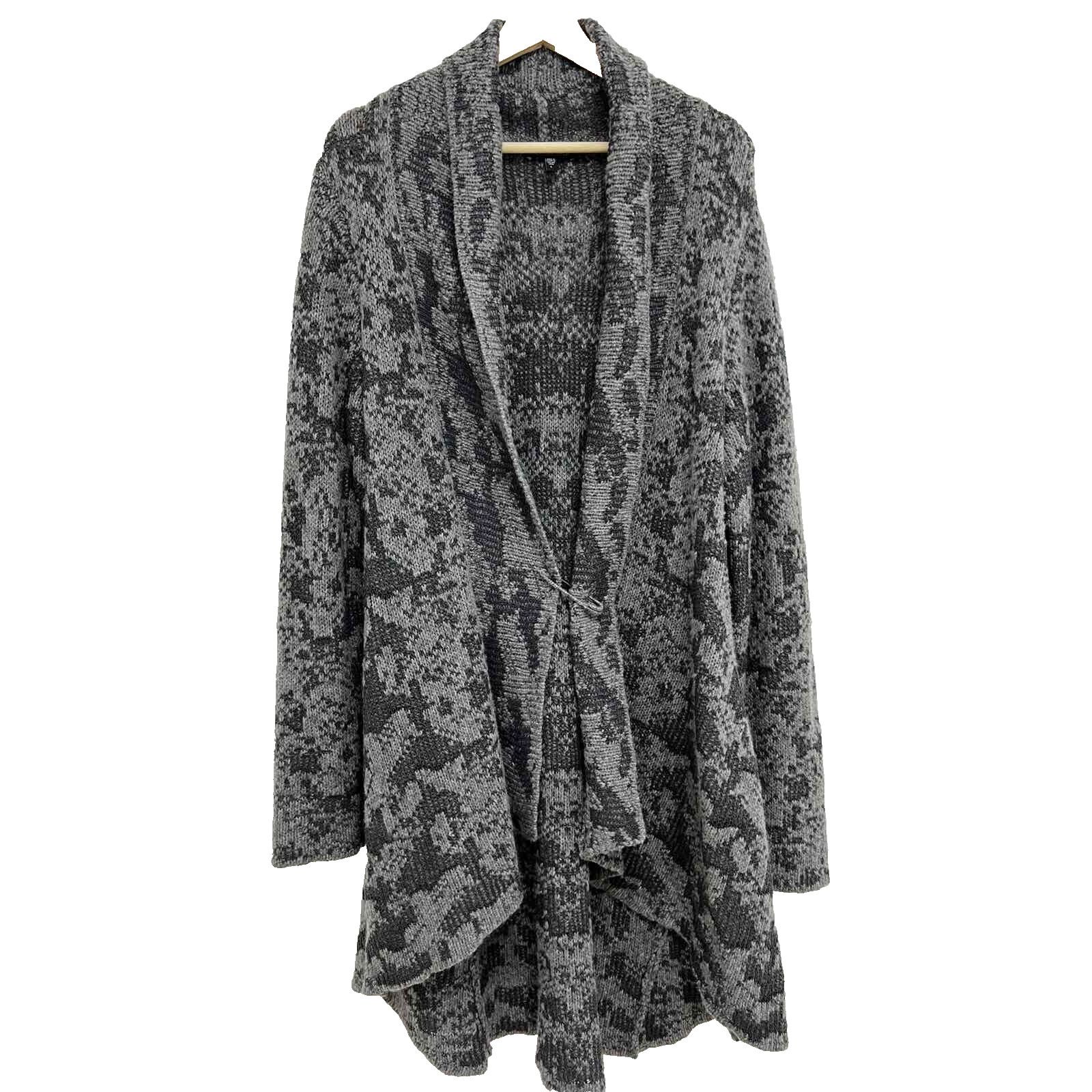 Eileen Fisher EILEEN FISHER Wool Cardigan Sweater Gray Large A000645 Size L / US 10 / IT 46 - 2 Thumbnail