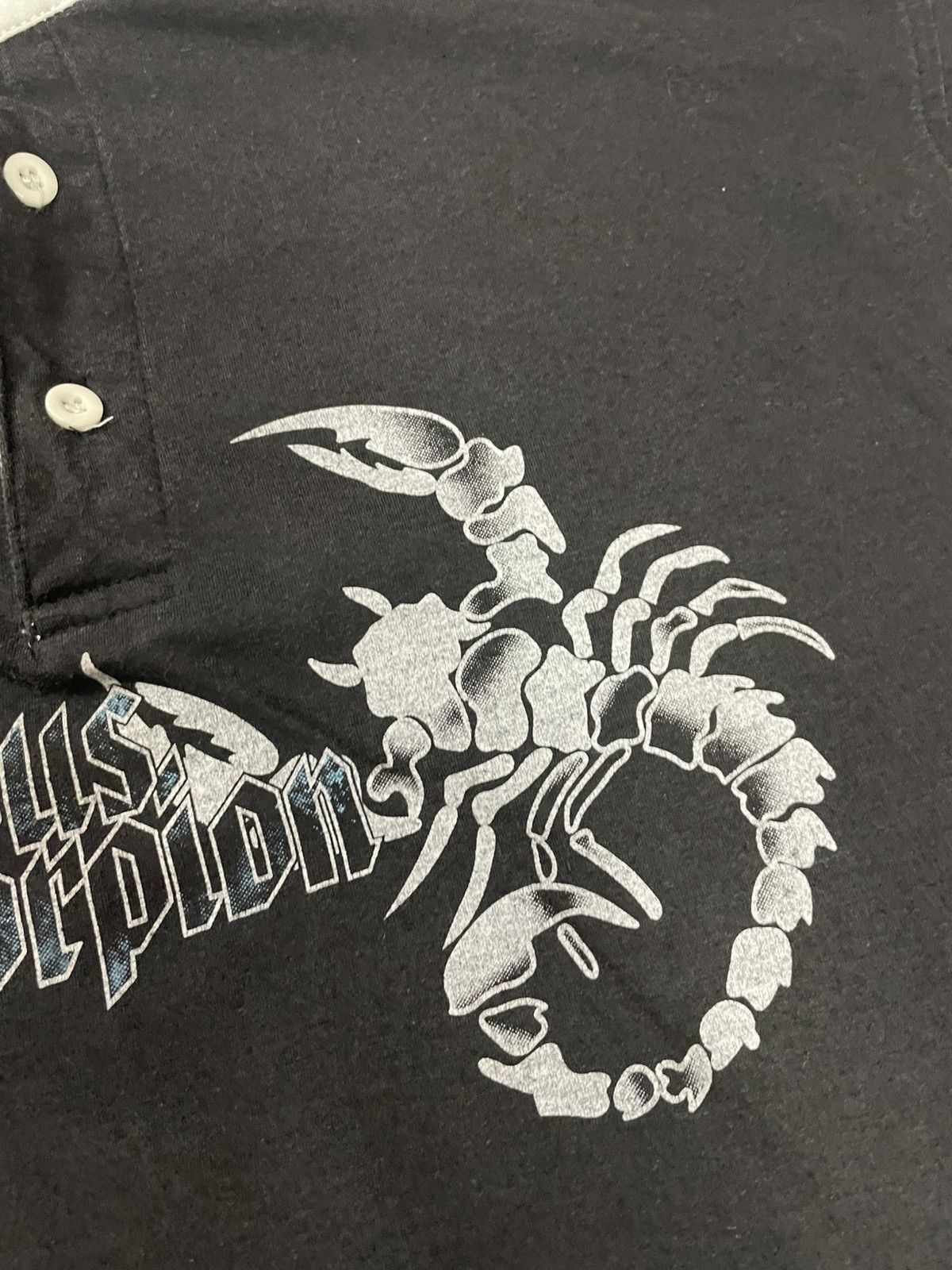 If Six Was Nine Vintage Rare Alt Tribal Poisonous Scorpion Polo T-shirt Size US XL / EU 56 / 4 - 7 Thumbnail