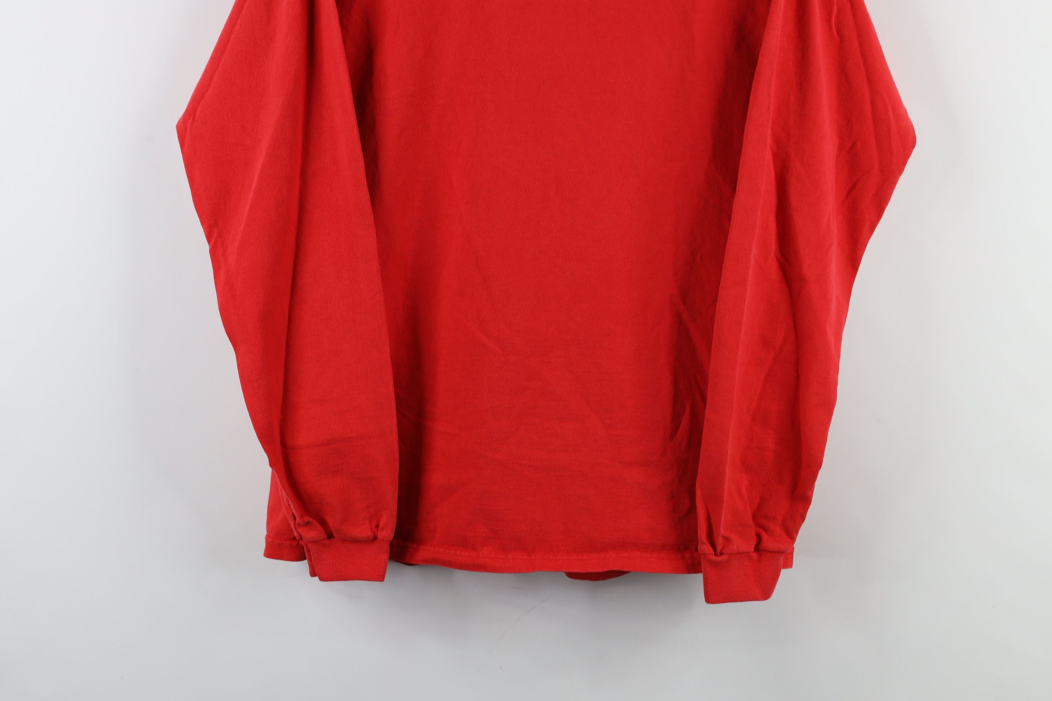 Vintage Vintage 90s Streetwear Mock Neck Long Sleeve T-Shirt Red Size US S / EU 44-46 / 1 - 3 Thumbnail