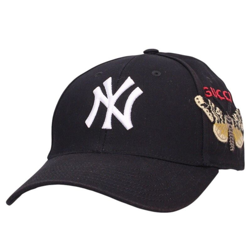 Gucci × MLB × New York Yankees Black Gucci NY Yankees Embroidered