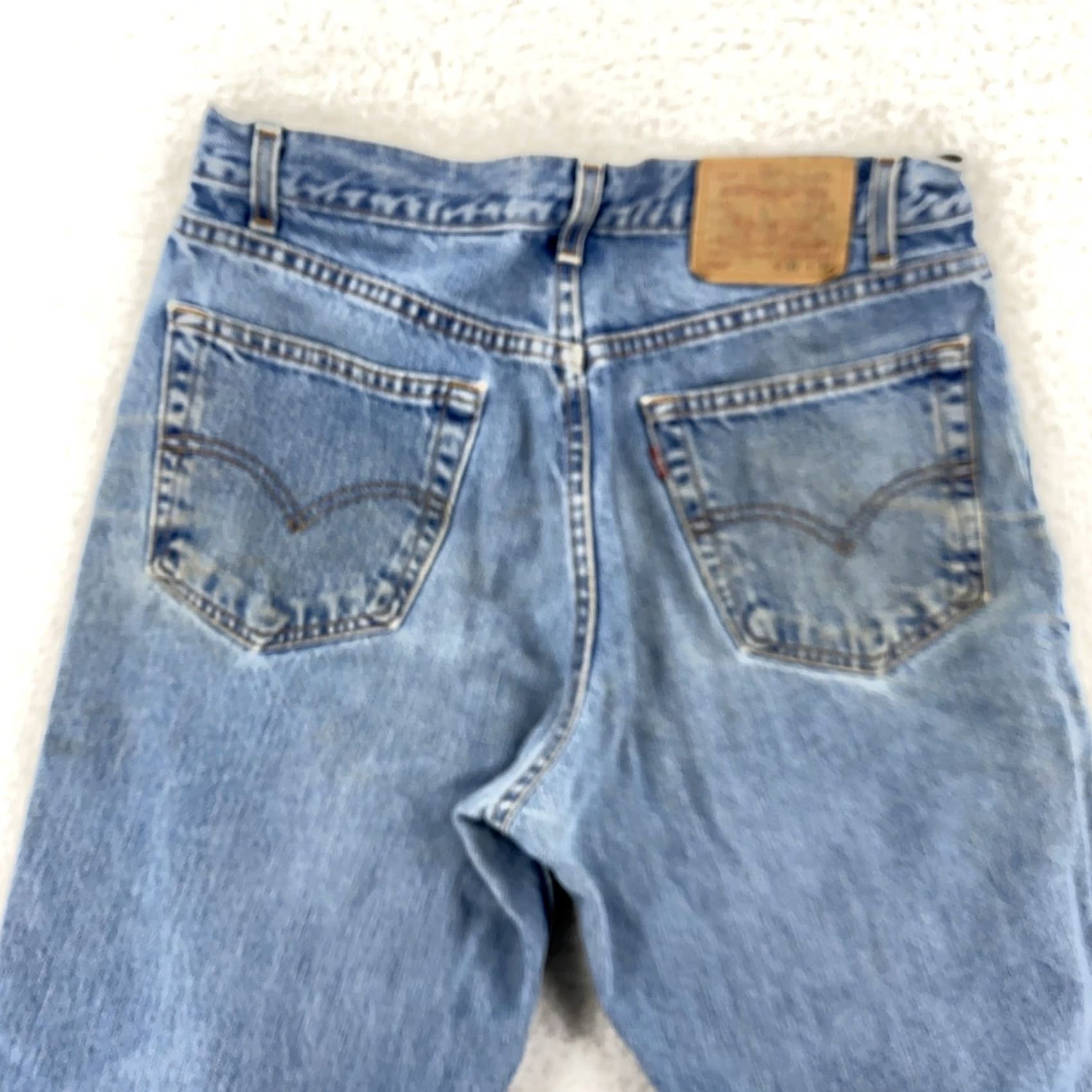 Levi's Levi's 550 Jeans Mens 30x30 Distressed Relaxed Tapered Denim 90s Vintage Grunge Pockets - Blue - Regular Fit Accessories Size US 30 / EU 46 - 2 Thumbnail
