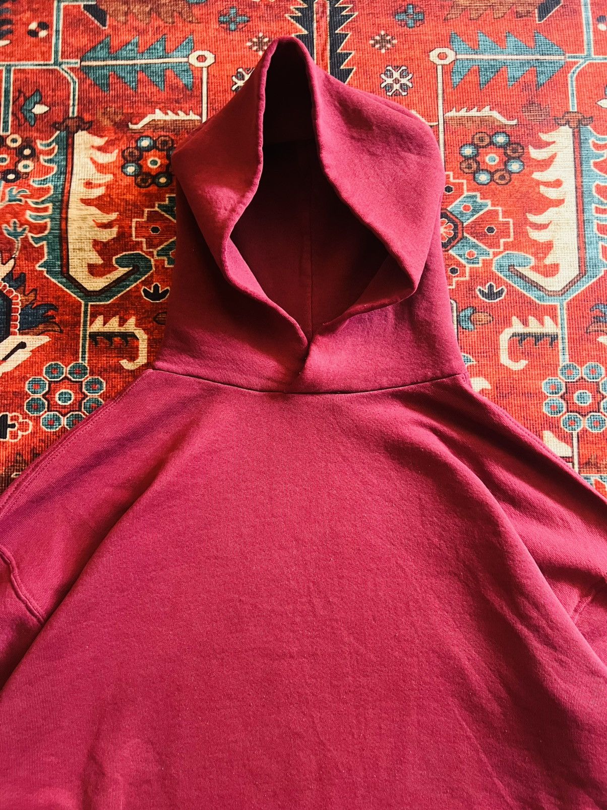 Russell Athletic Vintage Russell Athletic Maroon Pullover Hoodie Size US L / EU 52-54 / 3 - 3 Thumbnail