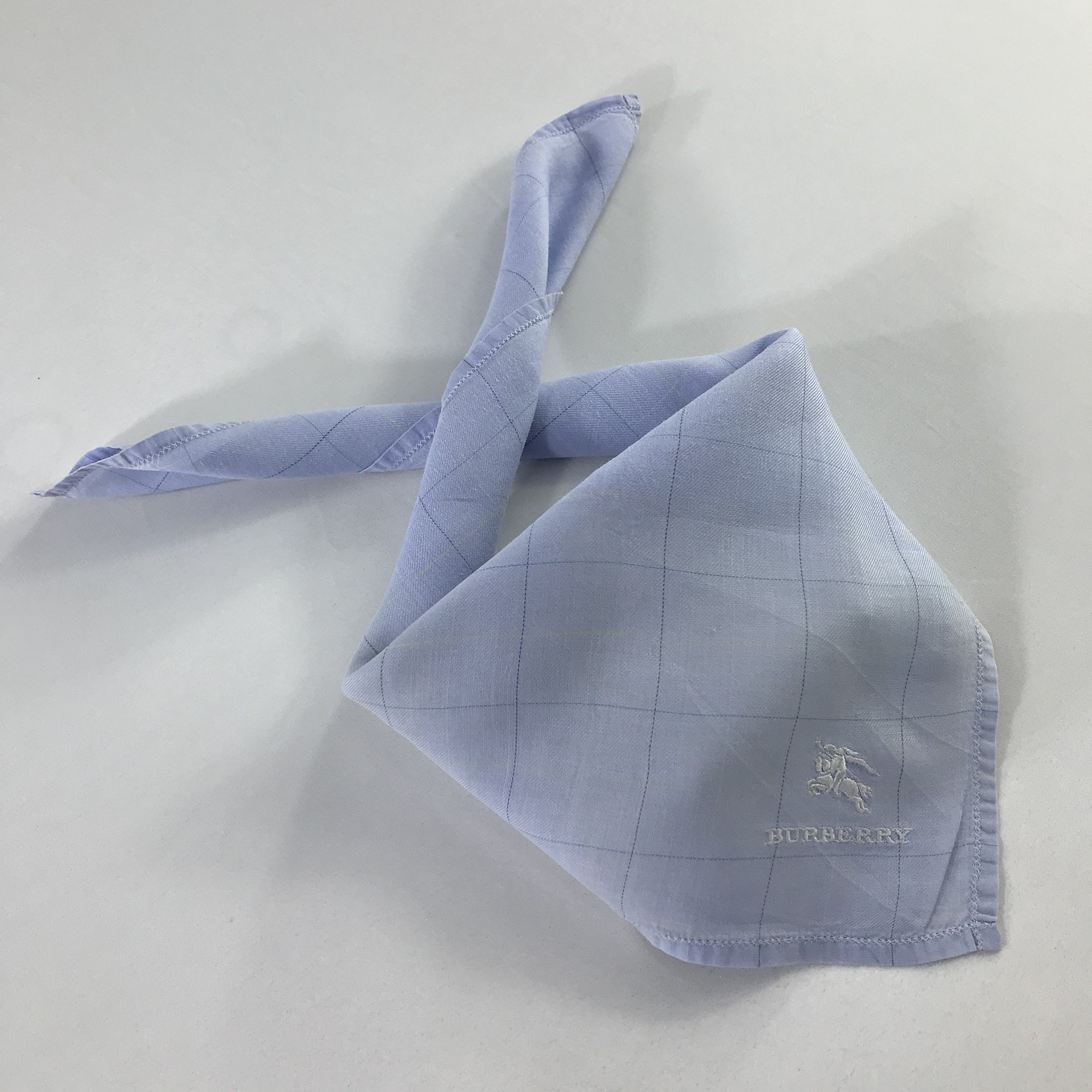 Burberry × Vintage Burberry Bandana / Handkerchief / Neckerchief - S803 Size ONE SIZE - 4 Thumbnail