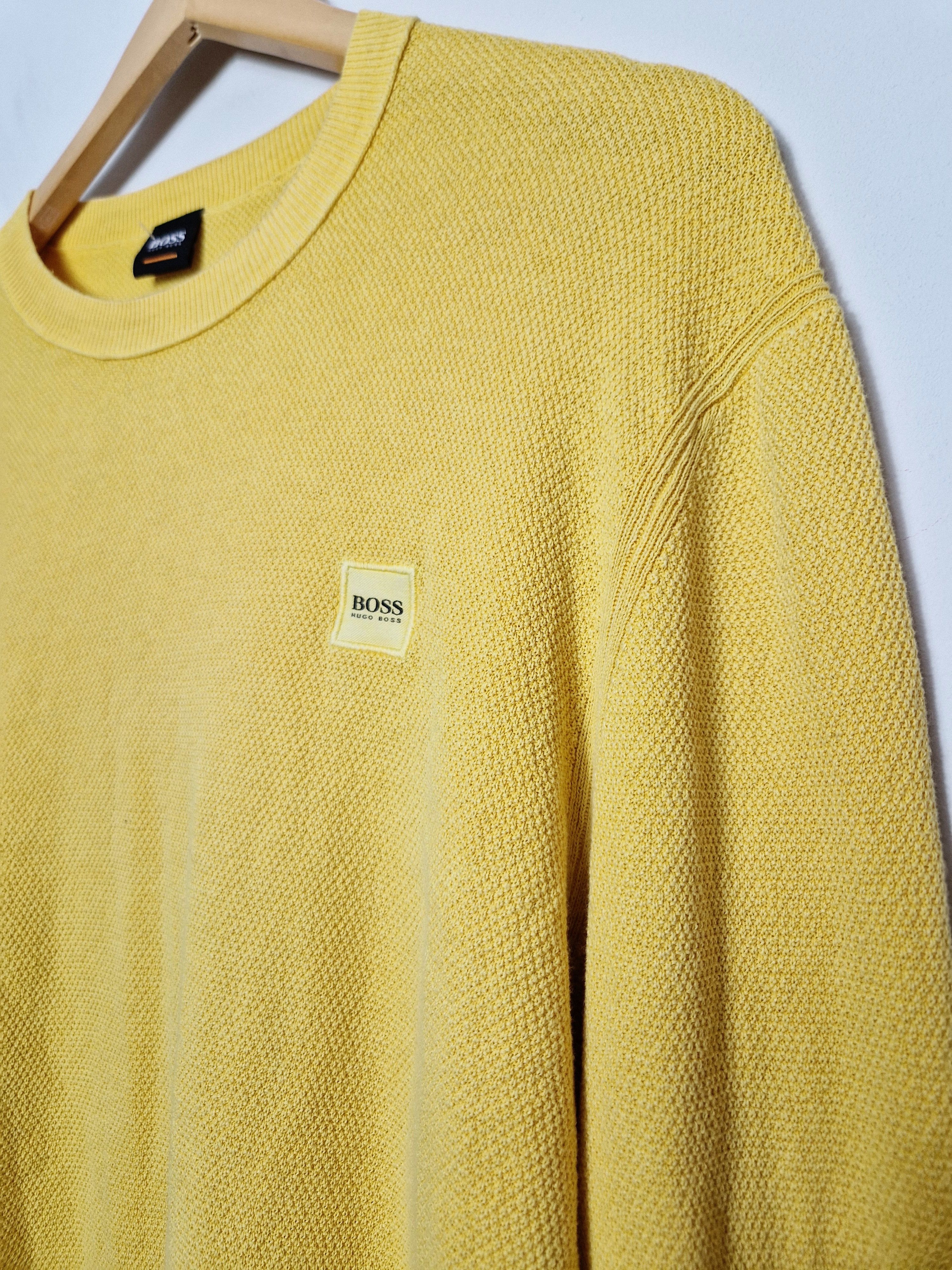 Hugo Boss × Japanese Brand × Vintage vintage Hugo Boss yellow sweatshirt y2k japanese style Size US XL / EU 56 / 4 - 3 Thumbnail