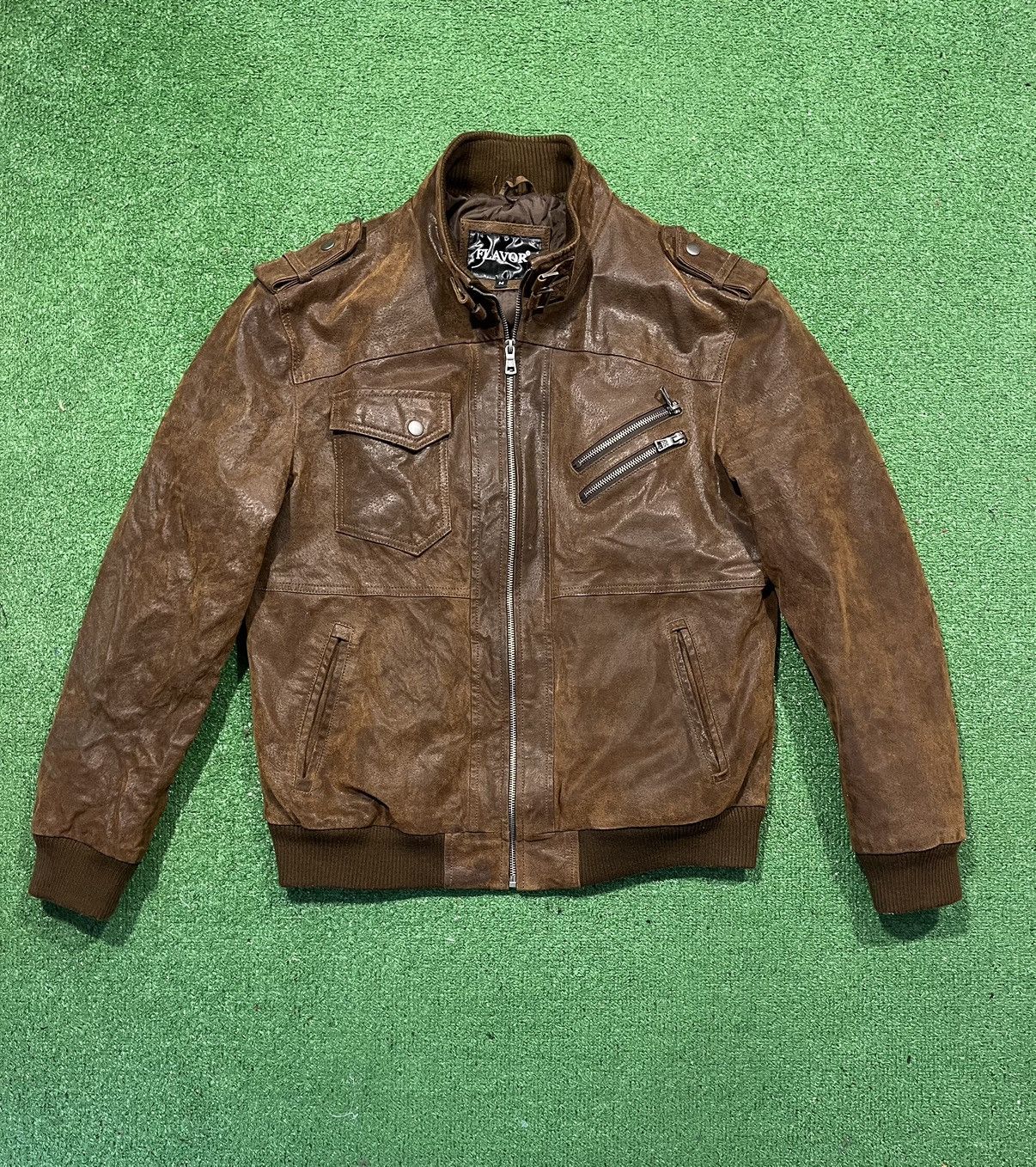 Vintage Real Leather Jacket Vintage Grailed