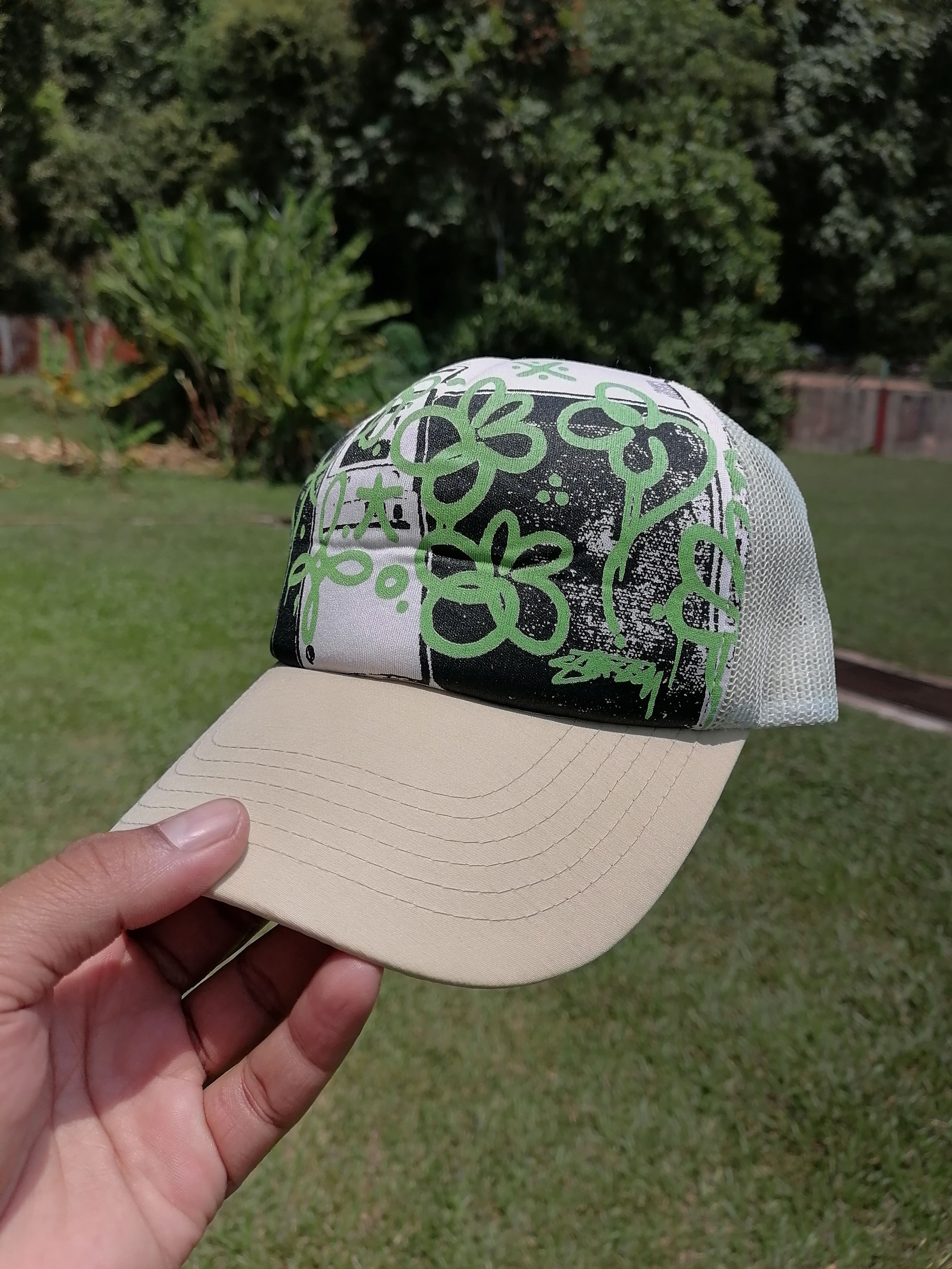 Stussy × Vintage Vintage 90s Stussy Trucker Snapback Cap Size ONE SIZE - 1 Thumbnail