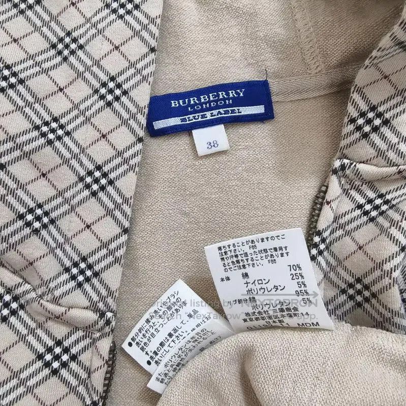 Burberry Burberry Women's Khaki Check Long Sleeve Cardigan. Size M / US 6-8 / IT 42-44 - 6 Thumbnail