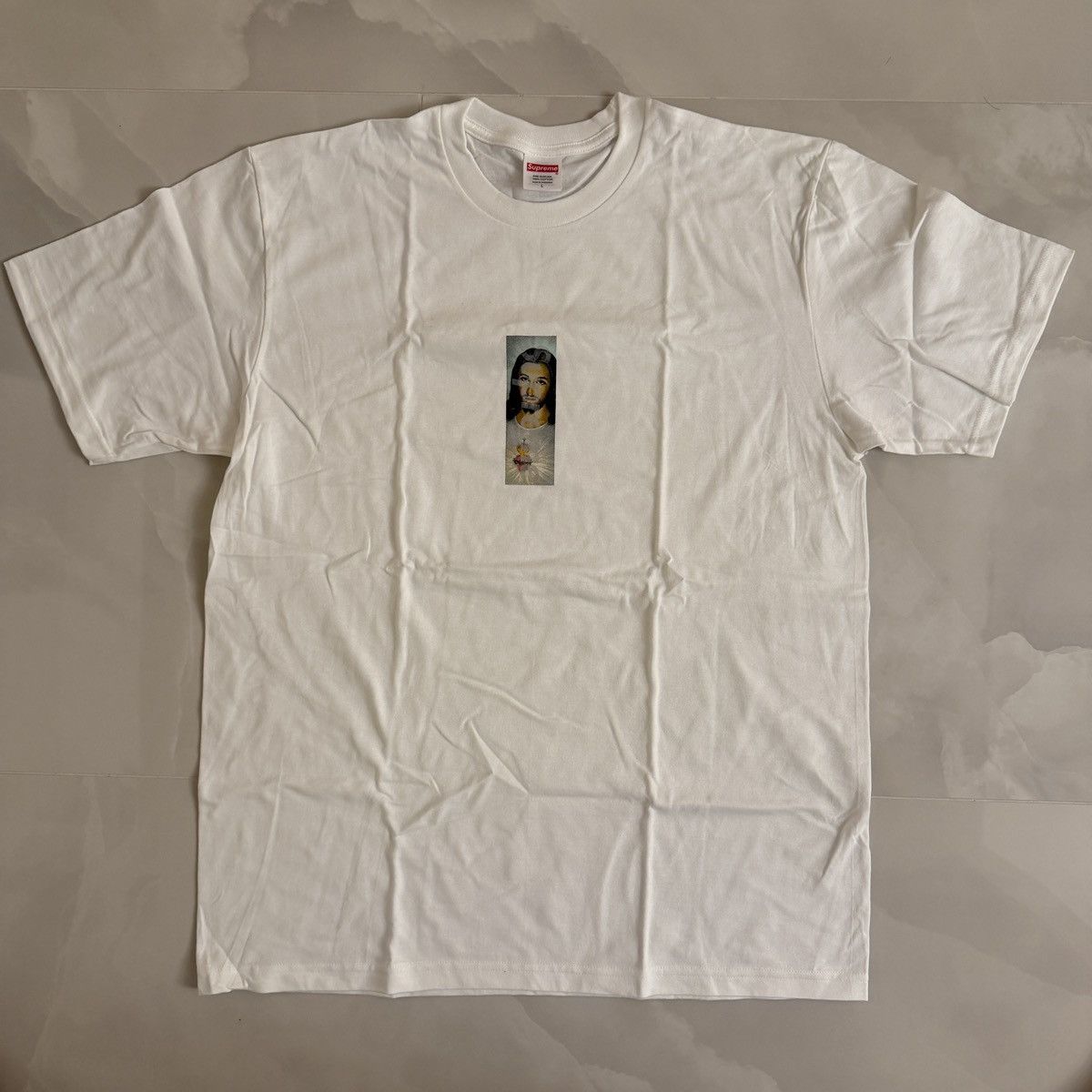 Supreme Supreme Prayer Card Box Logo Tee | Grailed