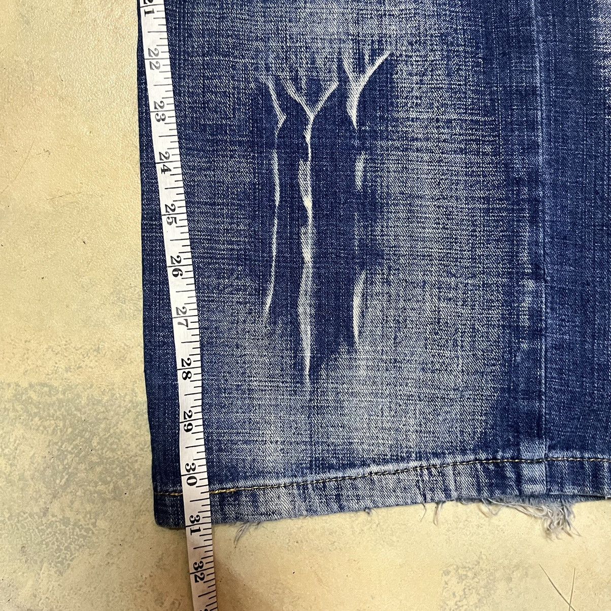 Japanese Brand Japanese Brand Multipockets Distressed Style Denim Jeans Size US 35 - 15 Thumbnail