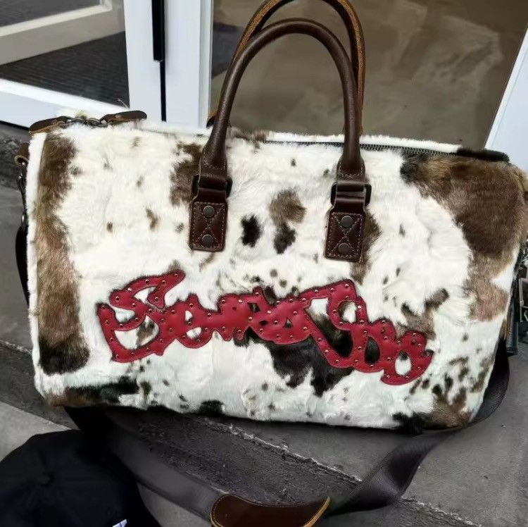 Other Plush Leopard Cow Winter Tote Bag Unisex Shoulder Bag Size ONE SIZE - 6 Thumbnail