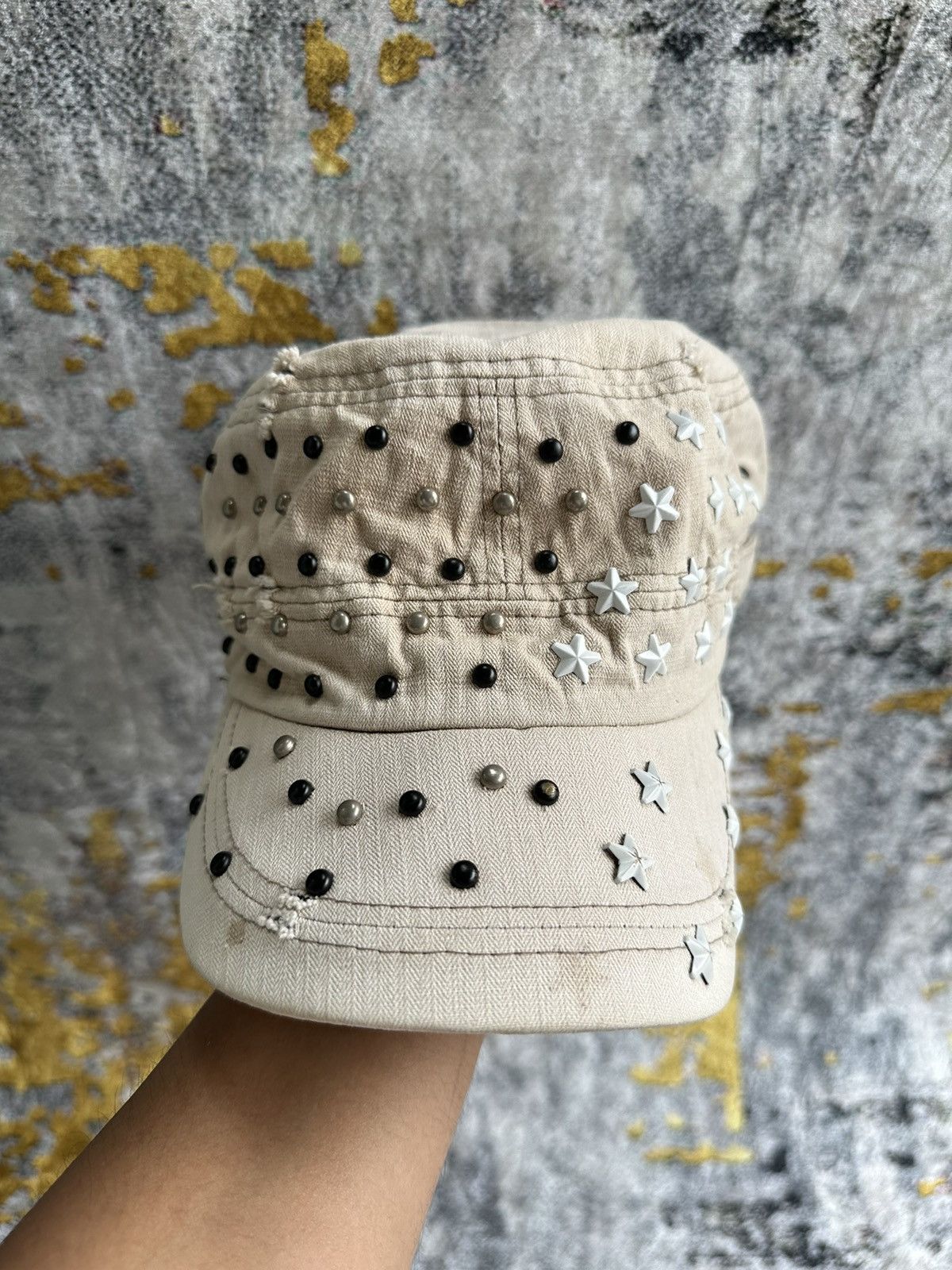 Hysteric Glamour CRAZY STUDED STAR BALENCIAGA STYLE CAP Size ONE SIZE - 1 Thumbnail