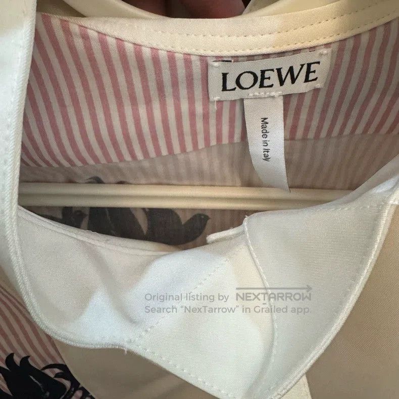 Loewe Loewe Asymmetric Printed Classic Silk Shirt Size S / US 4 / IT 40 - 2 Thumbnail