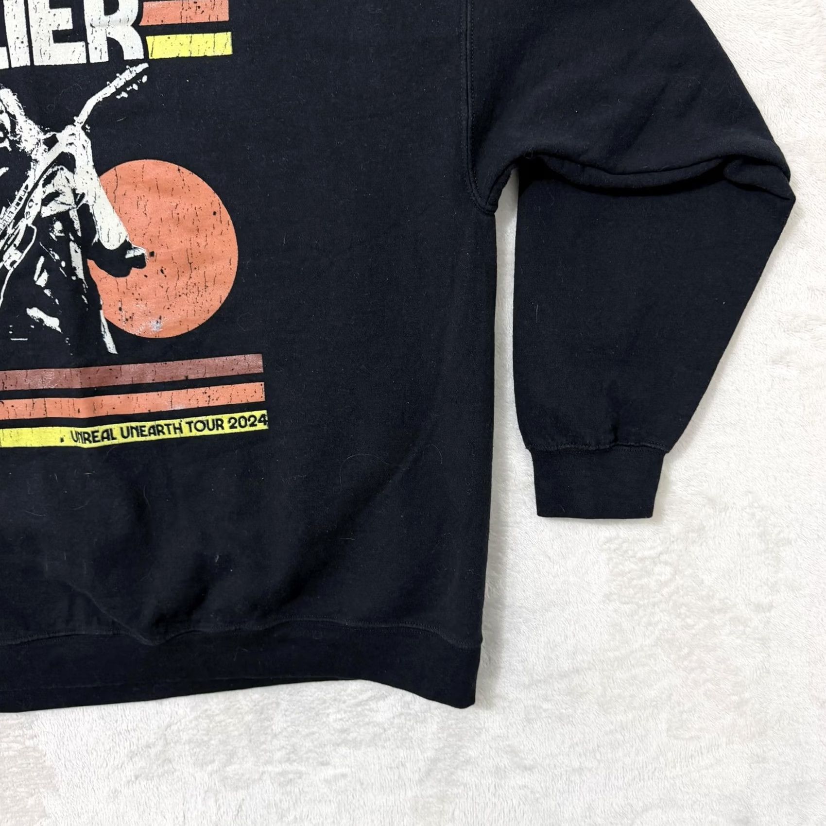 Vintage Hozier Sweatshirt Mens 2XL Black Fleece Crewneck Unreal Unearth Tour 2024 Size US XXL / EU 58 / 5 - 5 Thumbnail