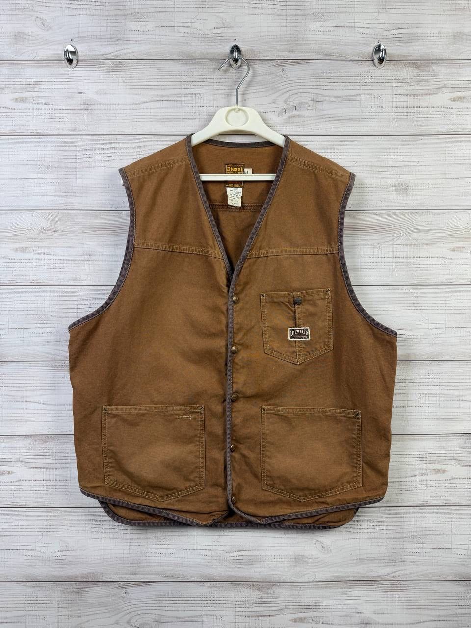 Diesel 90s Vintage Diesel Vest RARE Size US M / EU 48-50 / 2 - 1 Thumbnail