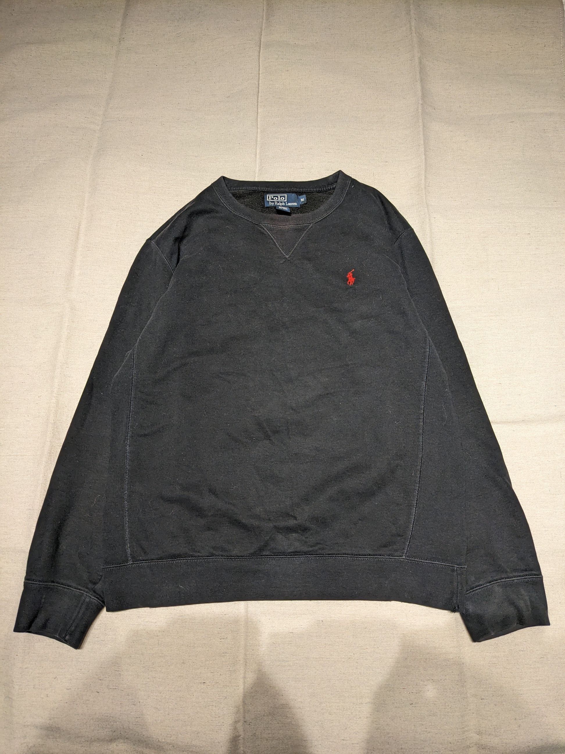 Polo Ralph Lauren Vintage Distressed Polo Ralph crewneck men's M Size US M / EU 48-50 / 2 - 1 Thumbnail