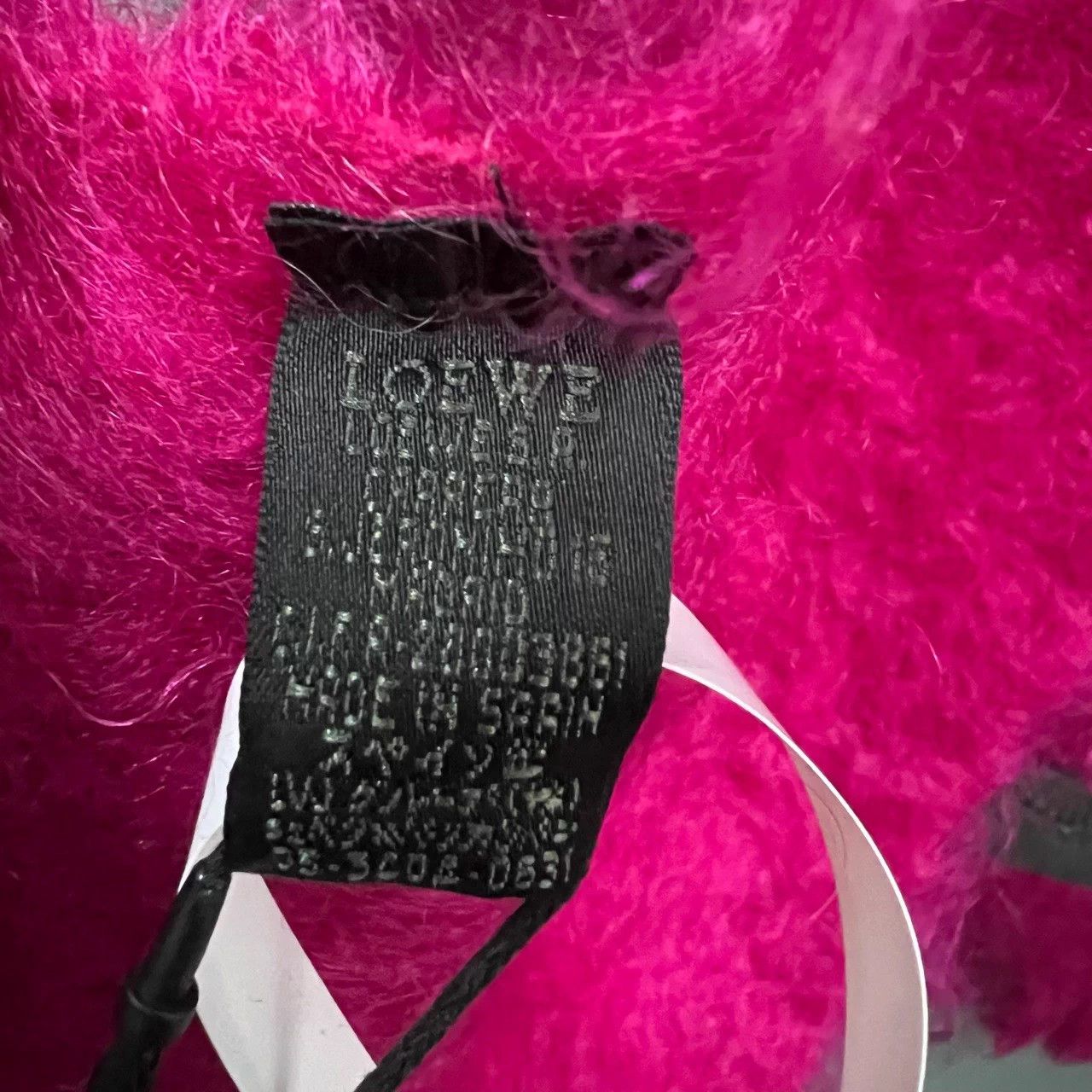Loewe LOEWE Fuchsia Logo Scarf One Size 95 New Size ONE SIZE - 4 Thumbnail