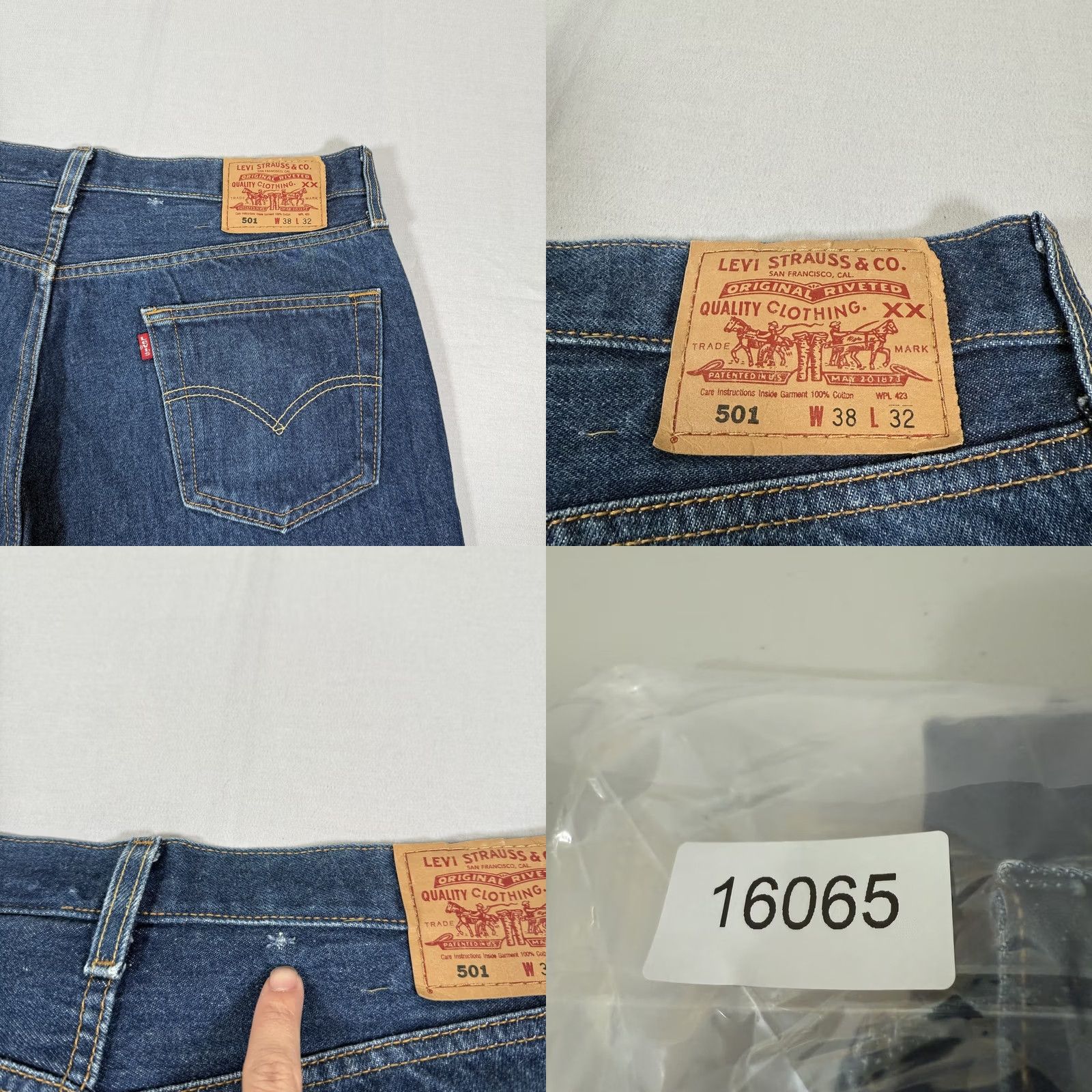 Levi's VINTAGE Levi's 501 Jeans Mens 36x30 Blue Straight Size US 36 / EU 52 - 10 Thumbnail