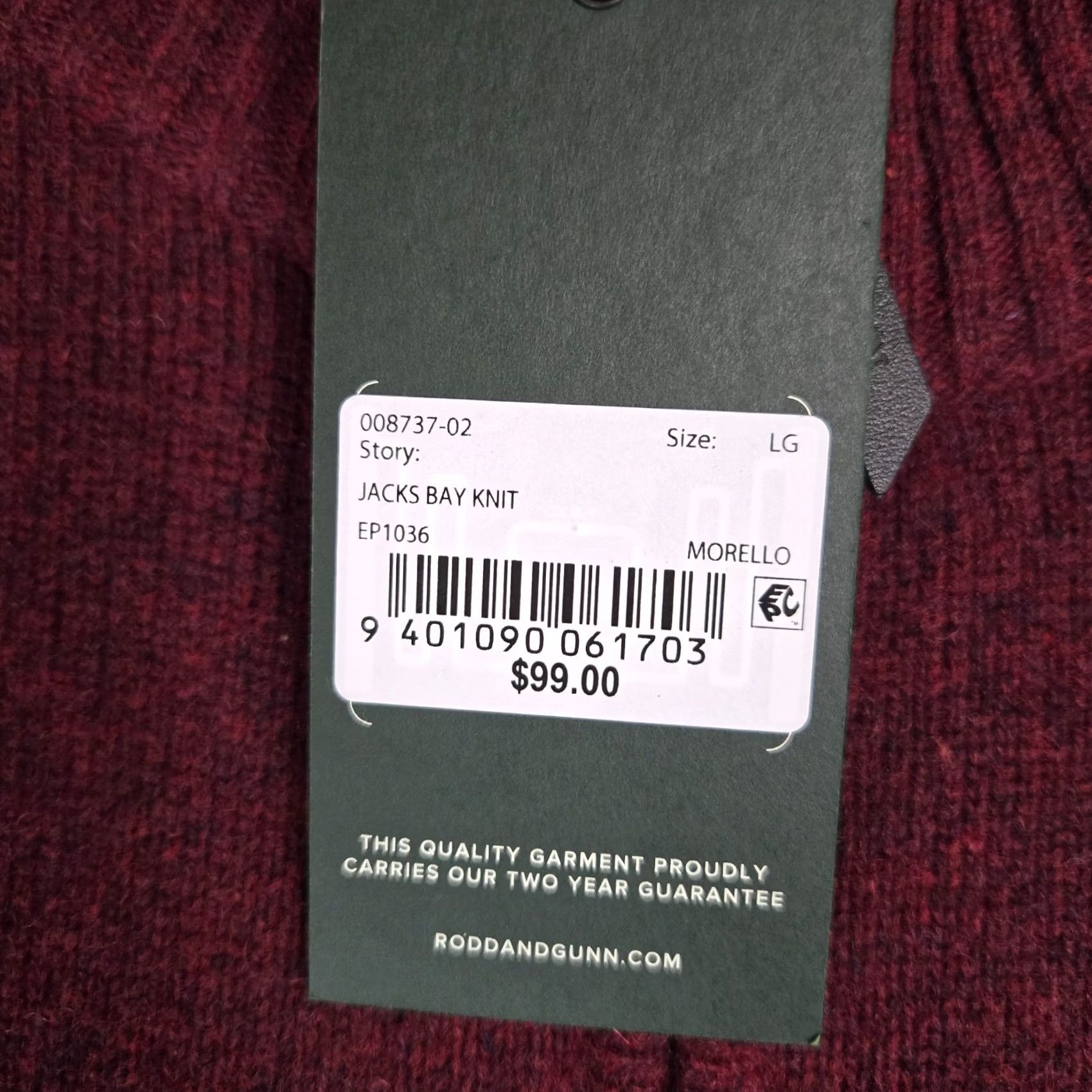 Rodd & Gunn Rodd & Gunn Sweater Shirt Mens L Oxblood Wool Nylon 1/4 Zip Mock Neck Pullover Wool Blend Leather? Size US L / EU 52-54 / 3 - 5 Thumbnail