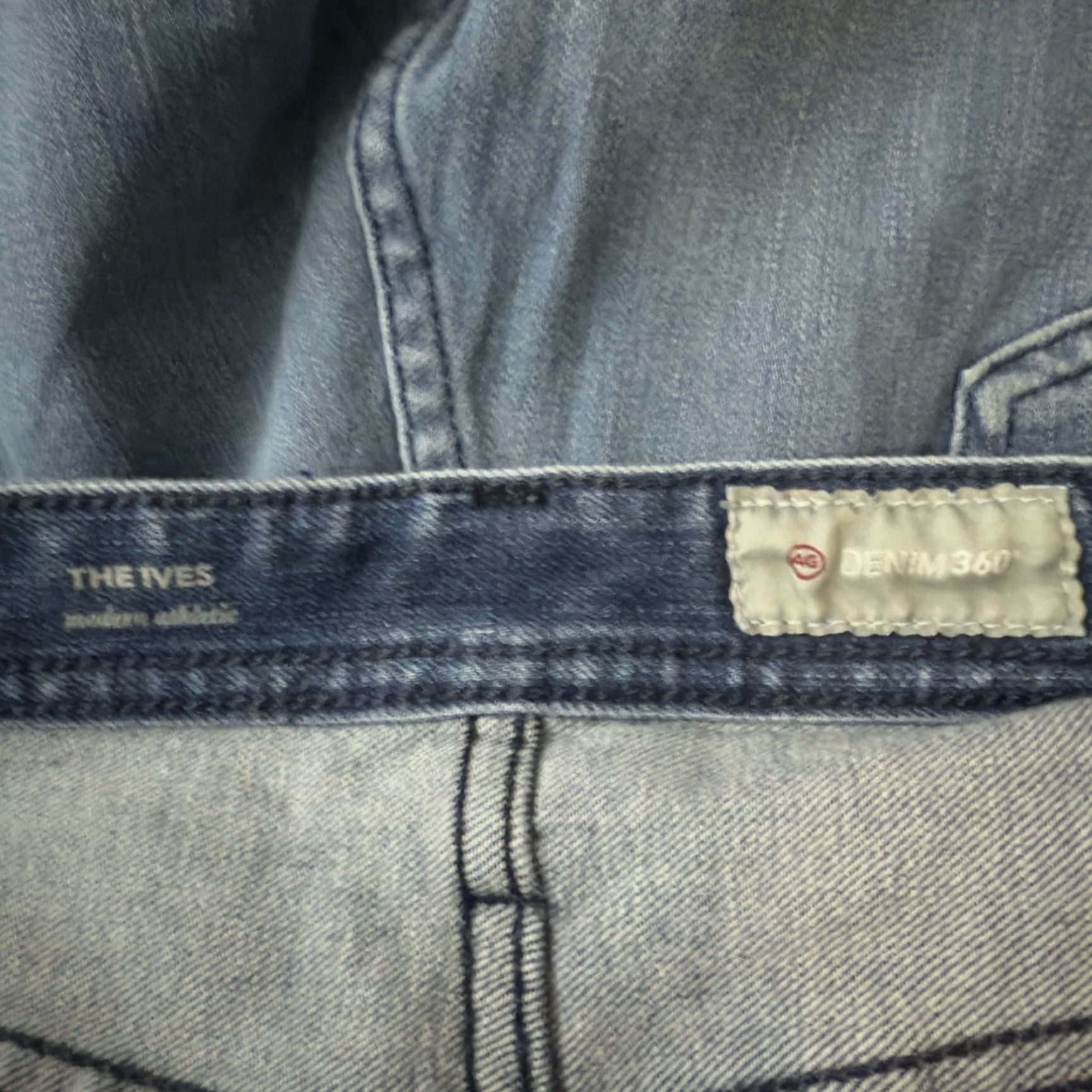 Vintage AG Adriano Goldschmied THE IVES Blue MODERN ATHLETIC Jeans Mens 34x34 Jeans Blue Athletic Straight Mens 34 Size US 34 / EU 50 - 4 Thumbnail