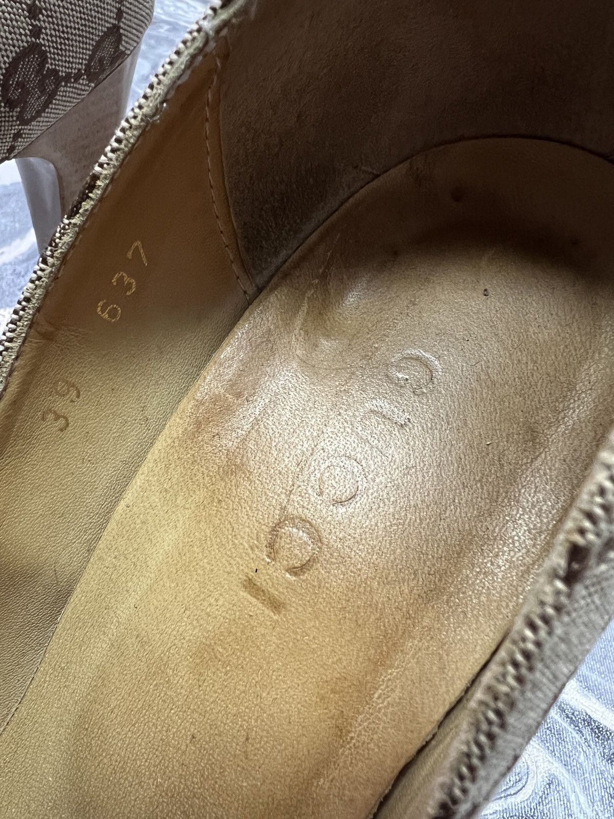Gucci Vintage Gucci GG Monogram Heels horsebit Size US 9 / IT 39 - 5 Thumbnail