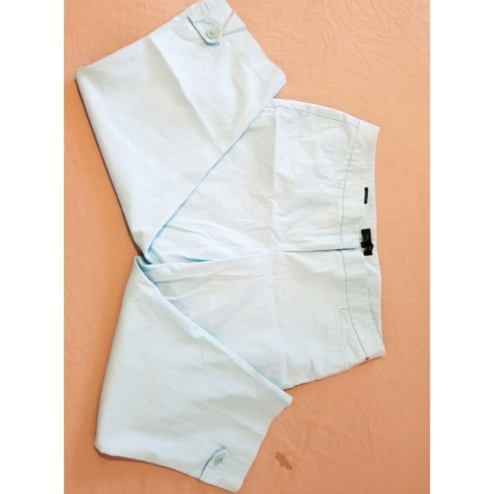 Talbots Womens Talbots Khaki Dress Pants 16 Blue Cotton Slack Trouser Stretch Size 38" / US 16 / IT 52 - 3 Thumbnail