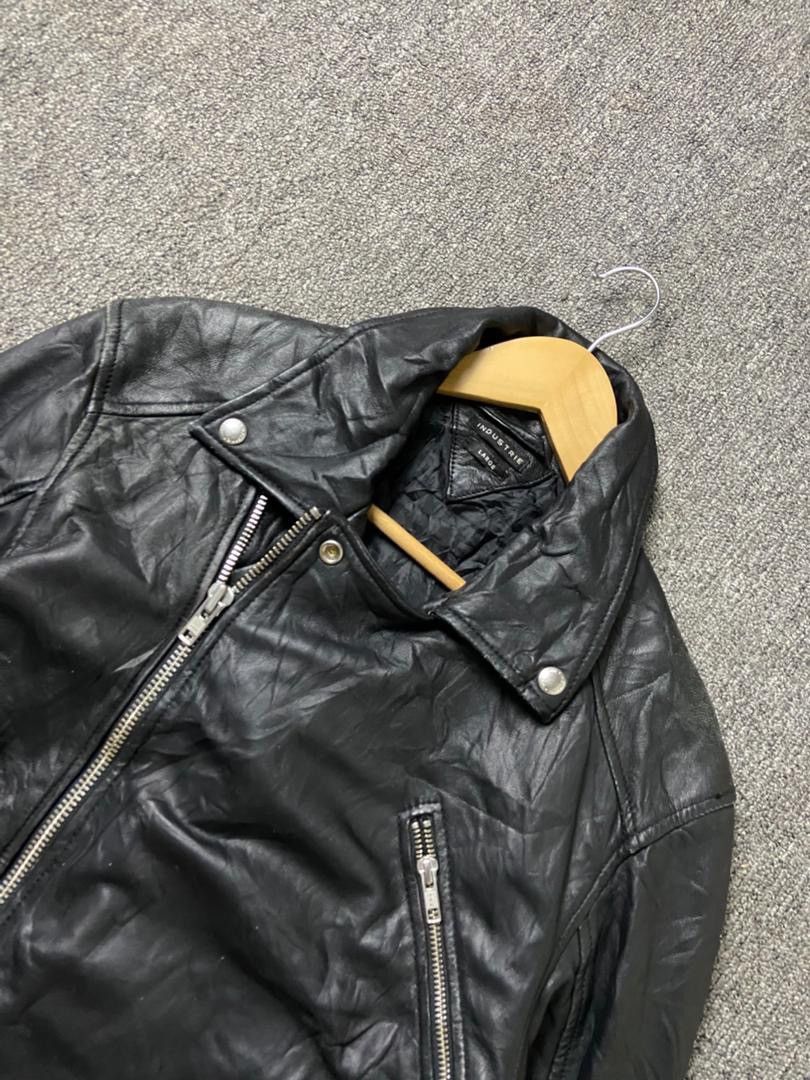 Japanese Brand Industries Brand Leather Biker Jacket (190) Size US L / EU 52-54 / 3 - 9 Thumbnail