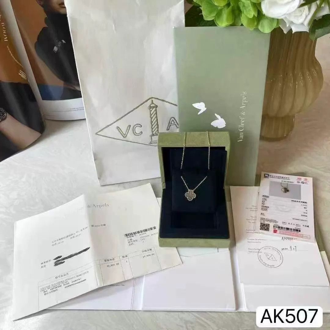 Van Cleef & Arpels VCA Mid-Gray Mother of Pearl Necklace Full Set 42cm Mint Size ONE SIZE - 2 Thumbnail