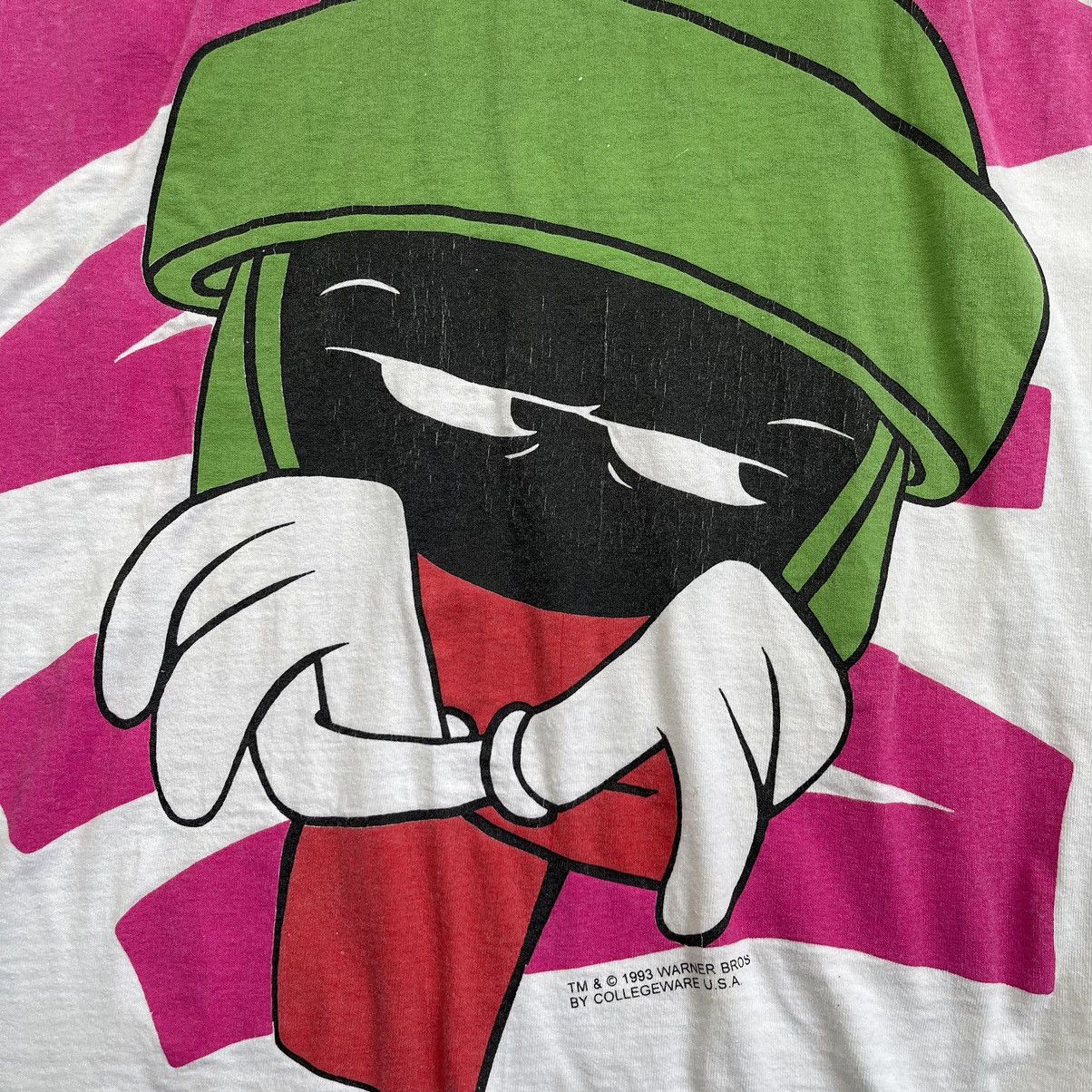 Warner Bros Vintage 1993 Marvin the Martian t-shirt Size US L / EU 52-54 / 3 - 2 Thumbnail