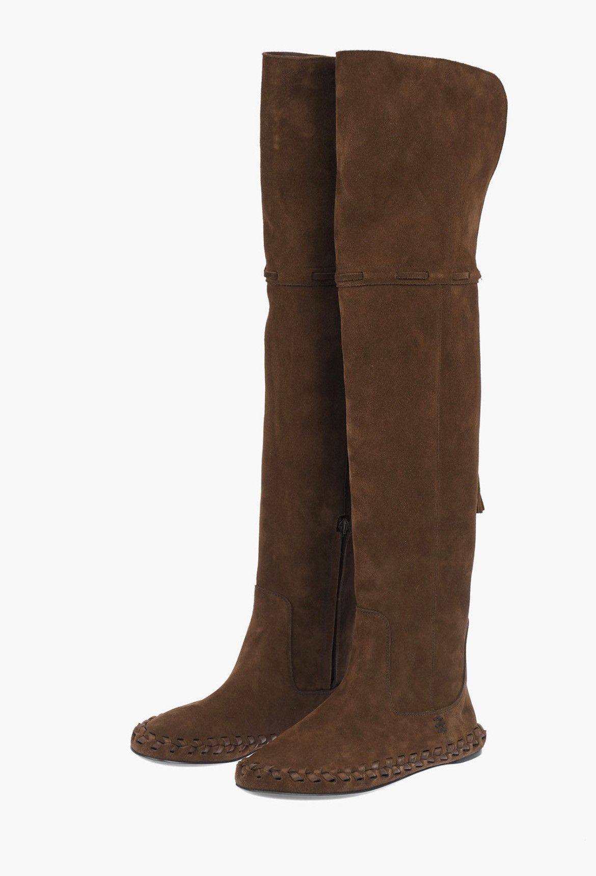 Celine Celine Marlou Suede/Leather over-the-knee Boots in Brown Size US 6 / IT 36 - 4 Thumbnail