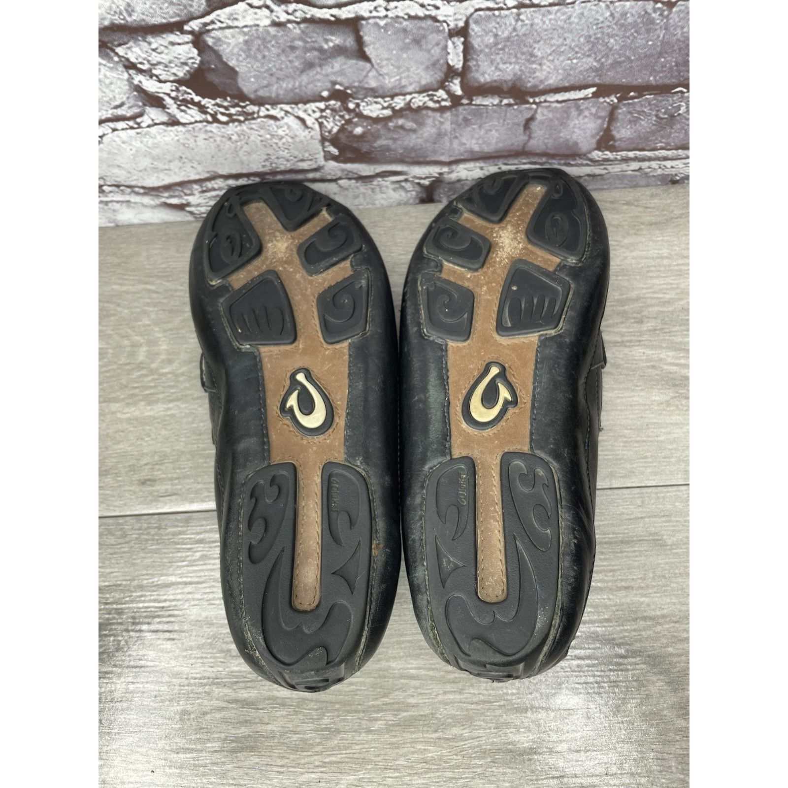 Olukai Olukai Akepa Moc Slip On Loafers Men's size 10.5 Black Leath Size US 10.5 / EU 43-44 - 21 Thumbnail