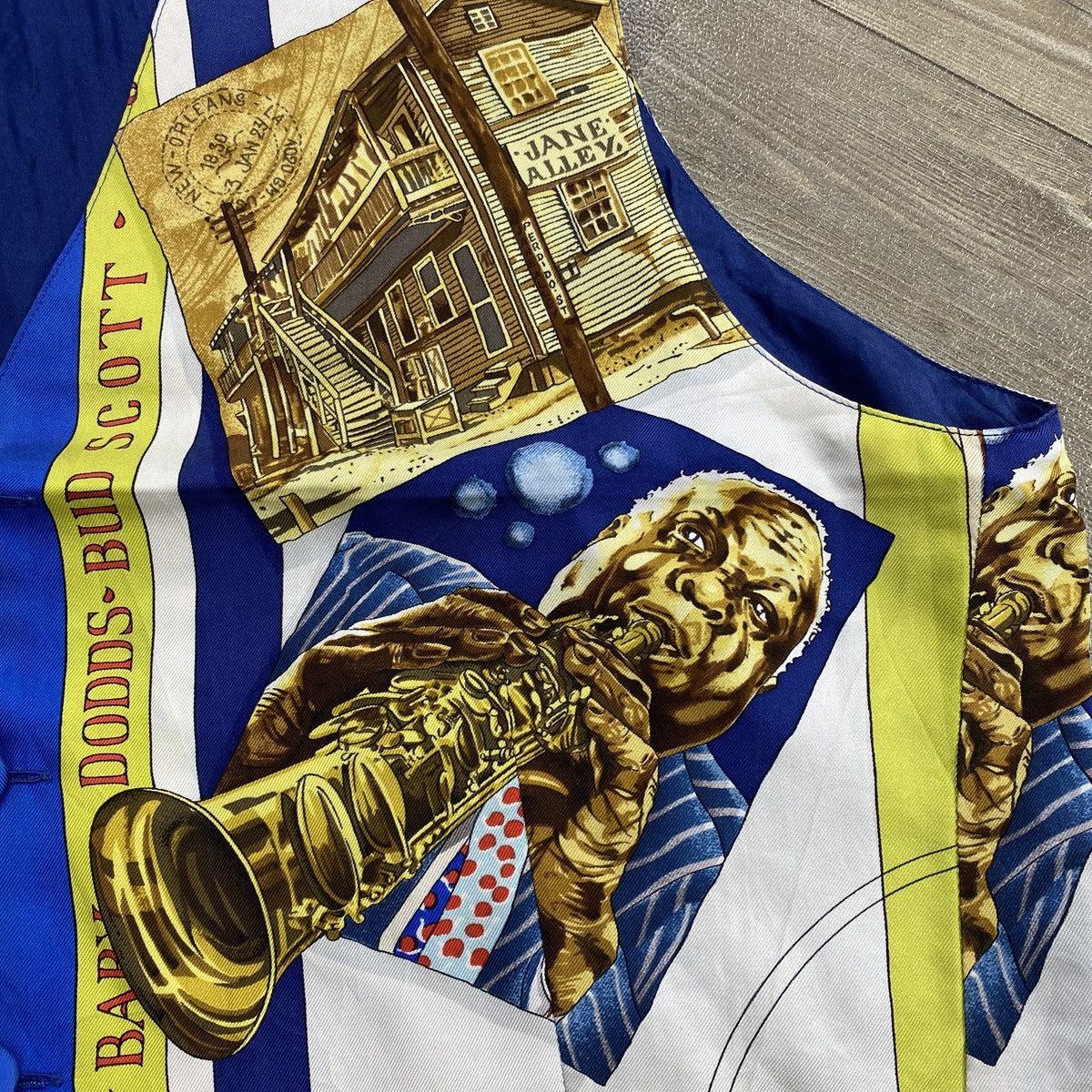 Hermes 1990s Vintage Hermes Paris New Orlens Creole Jazz Silk Vest Size US M / EU 48-50 / 2 - 4 Thumbnail