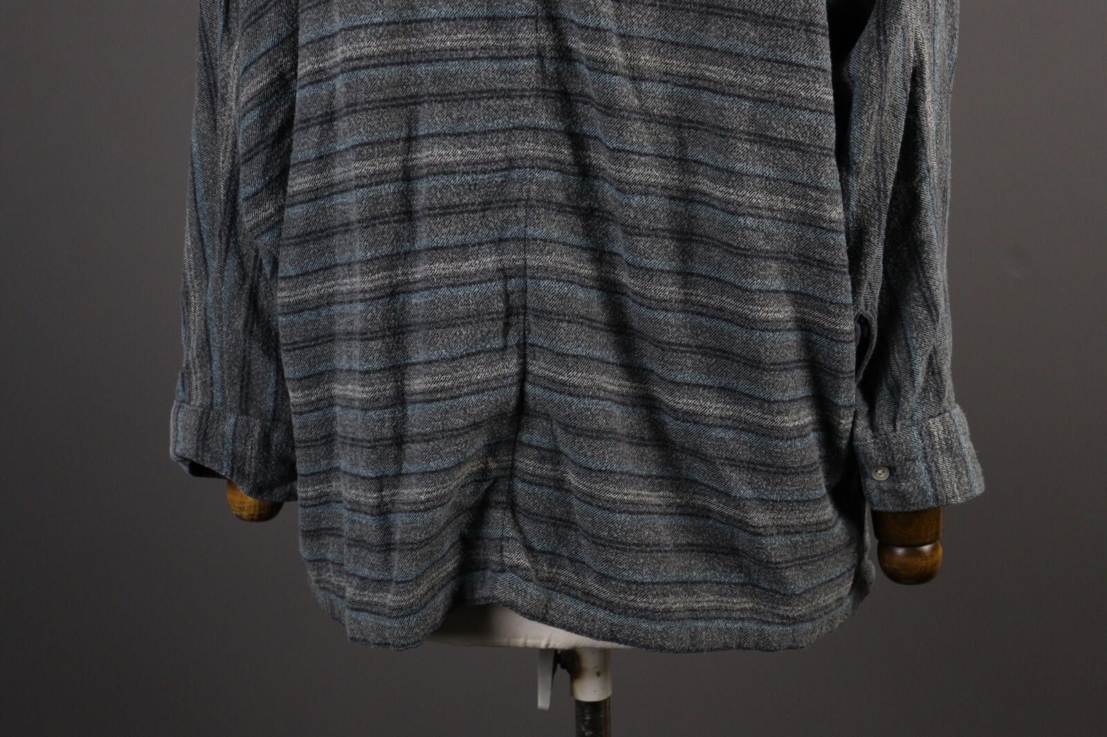 Woolrich Woolen Mills Woolrich Ladies Gray Stripe Long Sleeve Shirt Top Size S Size S / US 4 / IT 40 - 6 Thumbnail